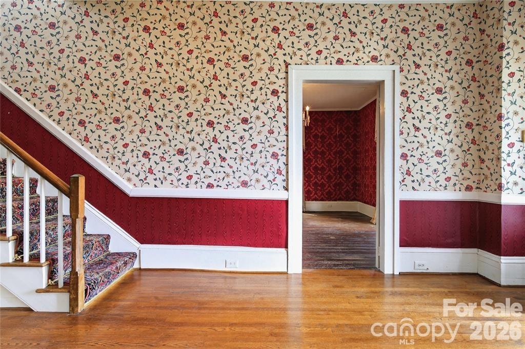 Original starting newell post - 11124 Eastfield Road, Huntersville