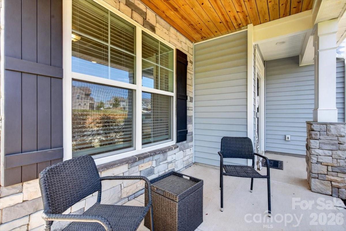 Inviting covered front porch - 109 W Heart Pine Lane, Statesville