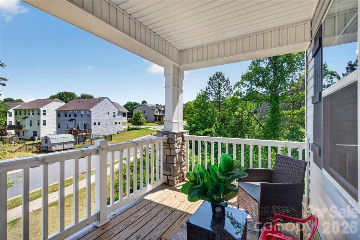 2nd floor balcony that is right off the loft area - 109 W Heart Pine Lane, Statesville