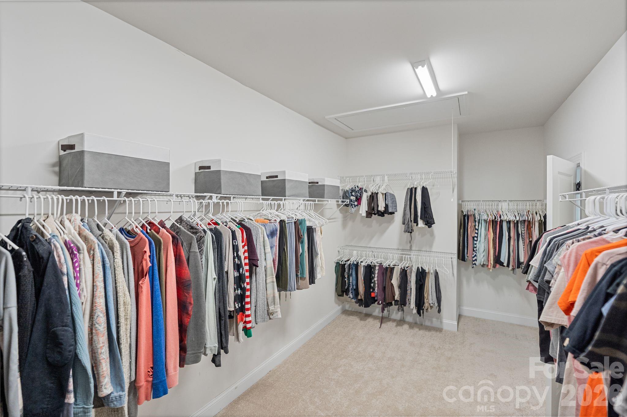 Primary closet - 166 Stibbs Cross Road, Mooresville
