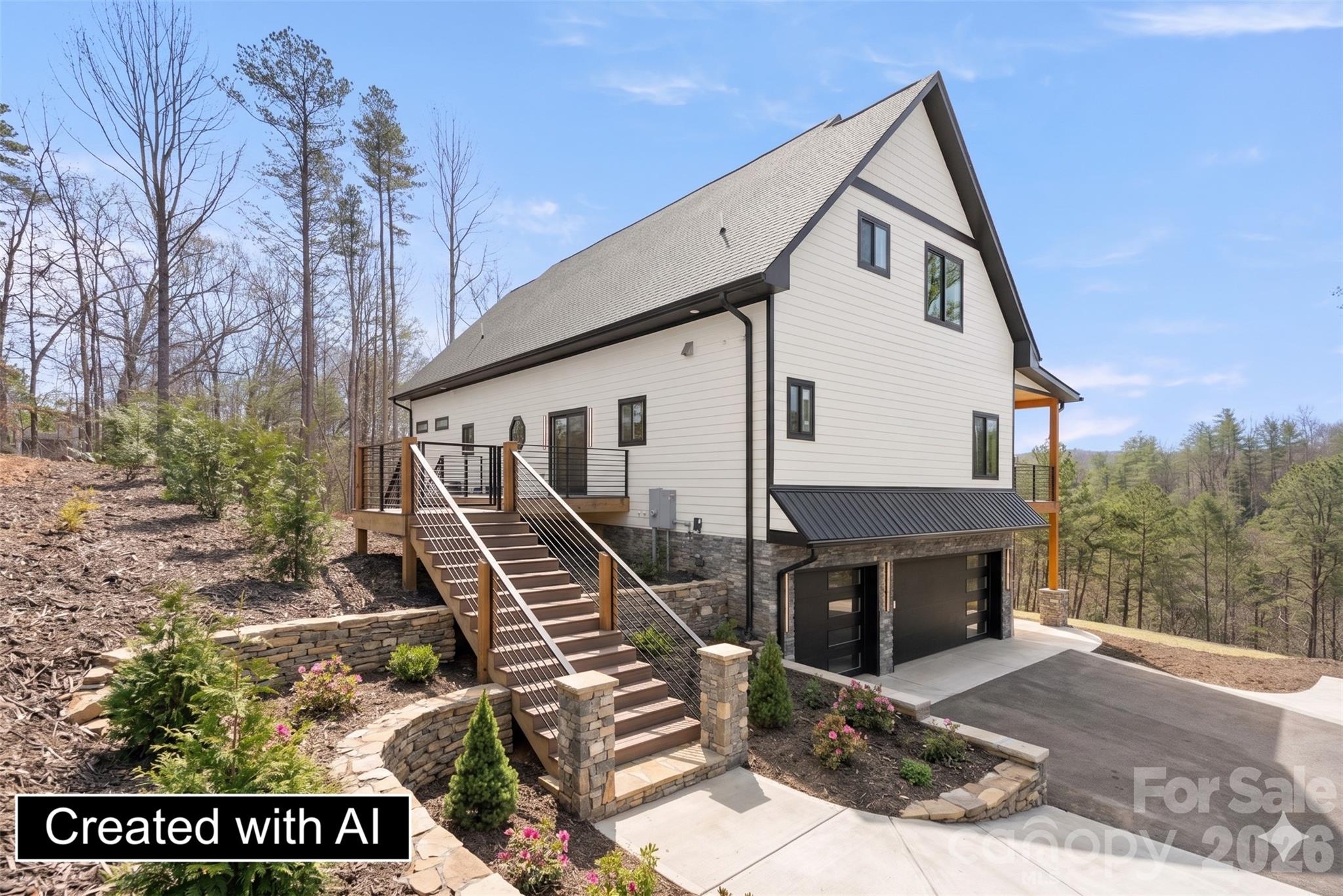 Option to add exterior stairs - 74 Jeranna Road, Mills River
