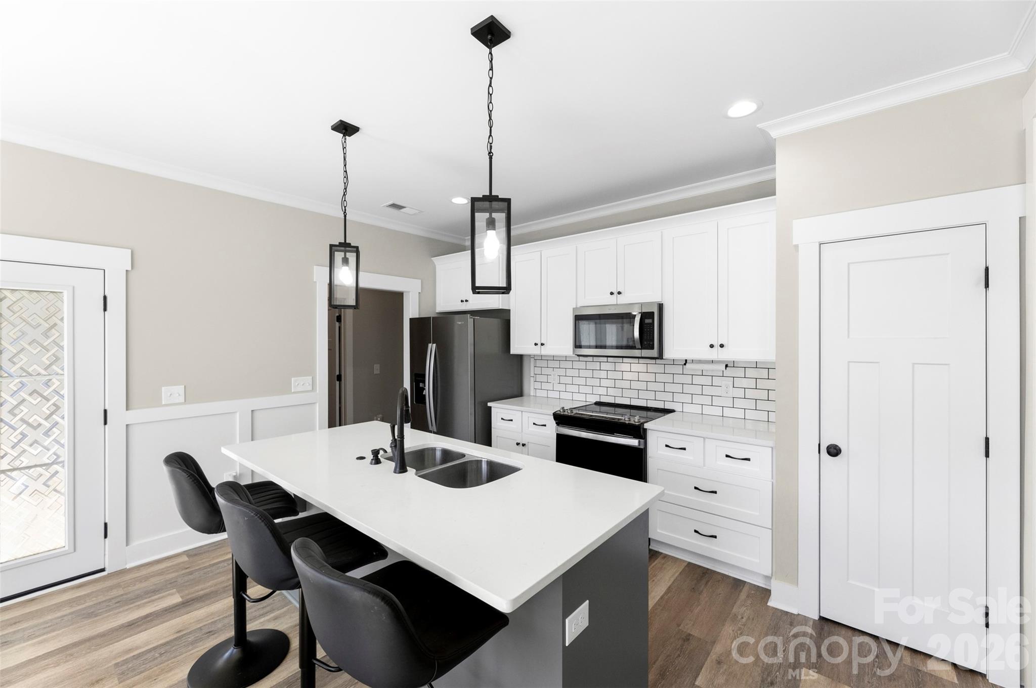 Quartz Countertops, Pantry and Custom Cabinets - 219 Prospect Church Road, Albemarle