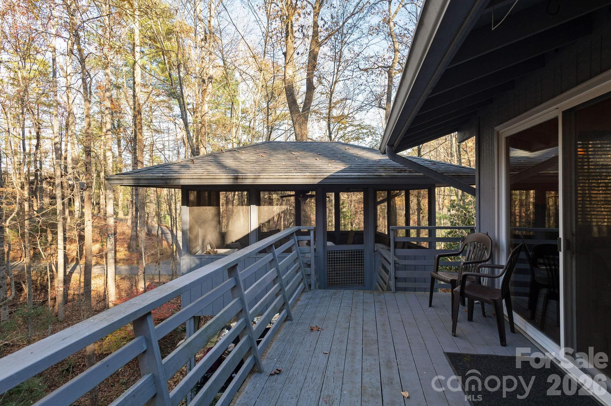 Back Deck - 250 Butternut Lane, Brevard