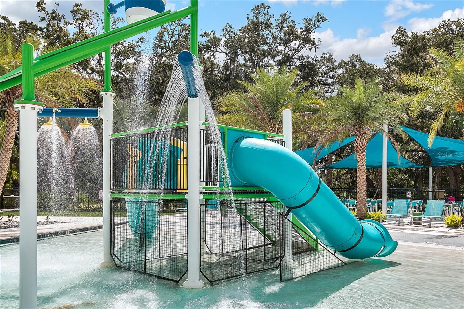 Slides and Water Features at the Community Pool - 4460 NIRVANA PKWY, KISSIMMEE