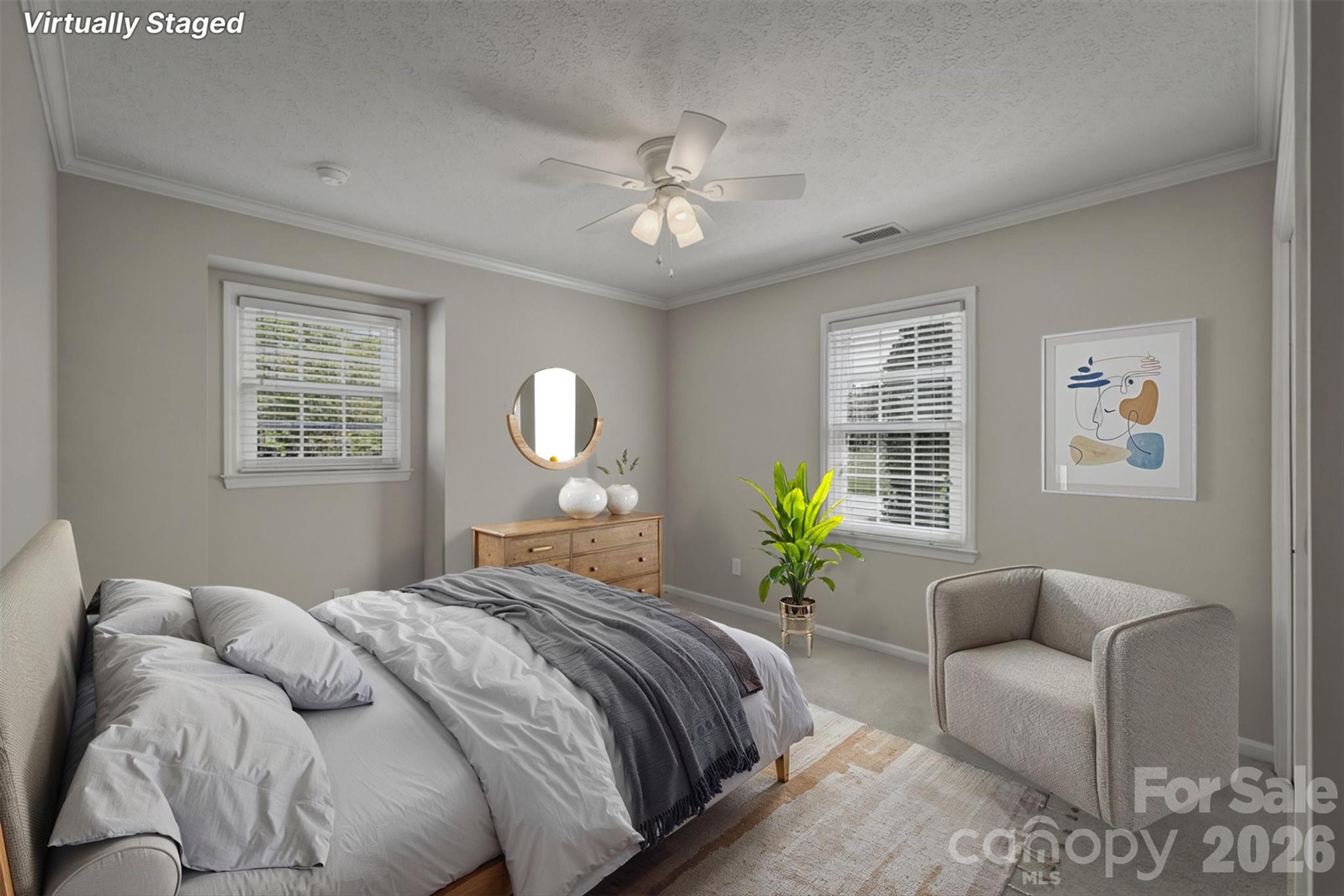 Bedroom 2 - Virtually Staged - 103 Wedgewood Court, Morganton