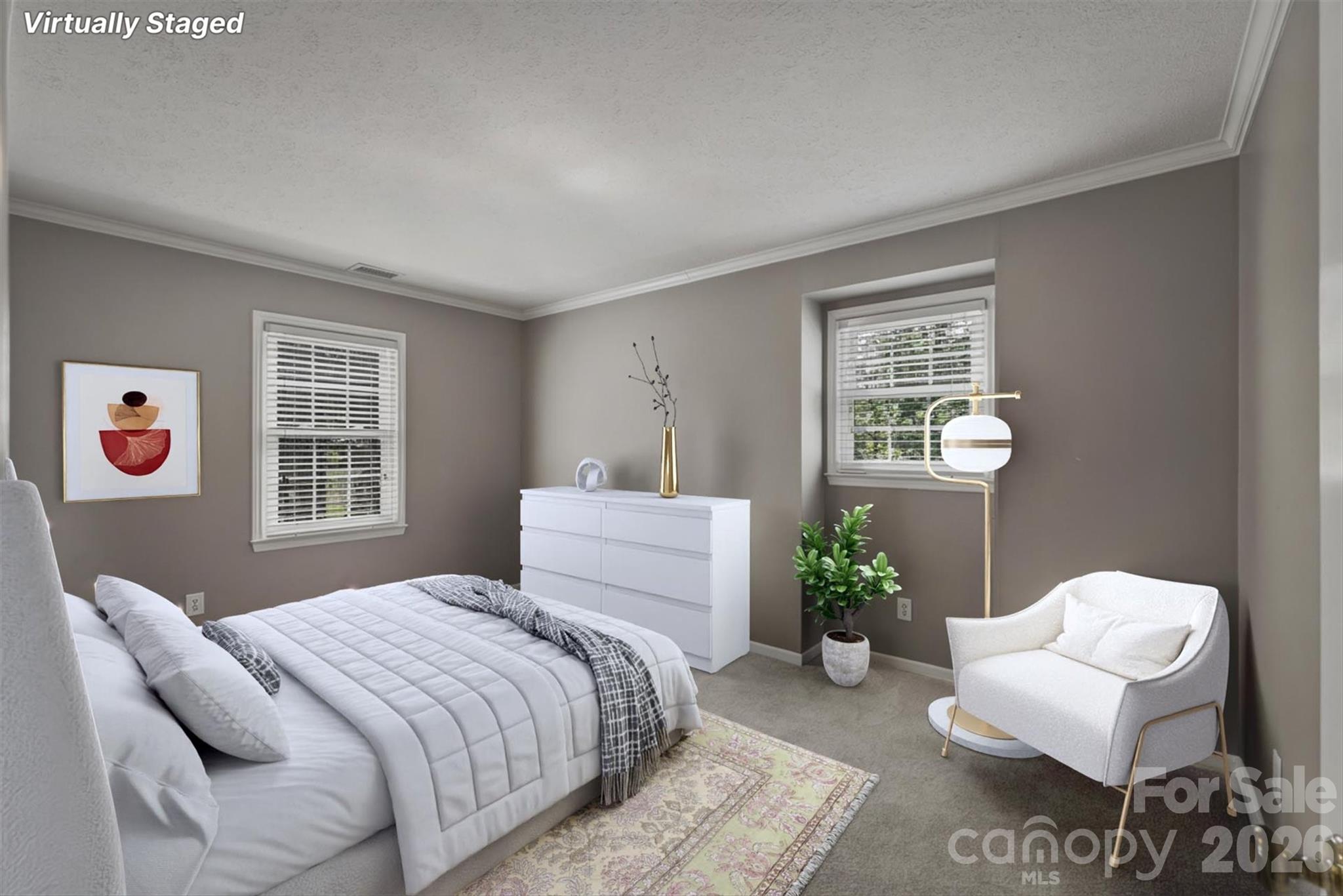 Bedroom 3 - Virtually Staged - 103 Wedgewood Court, Morganton