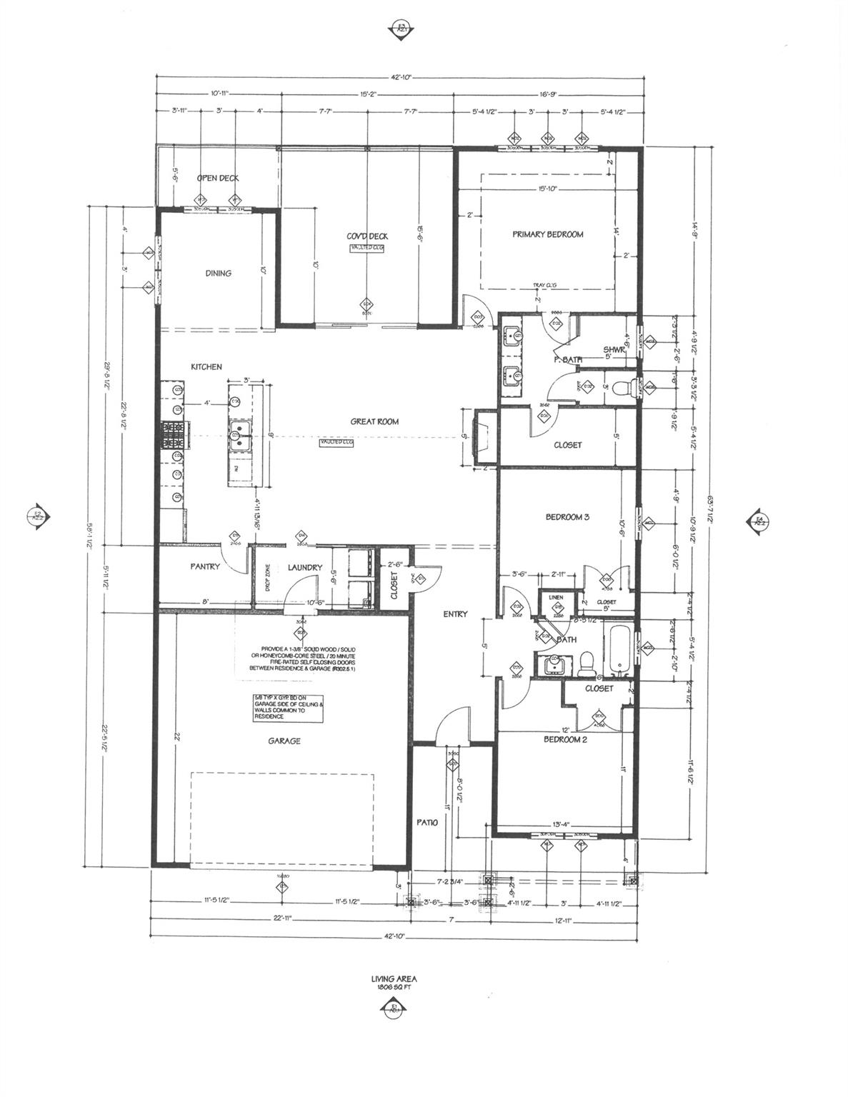 Builder Floor Plan - 148 Triple Fairways Drive, Hendersonville