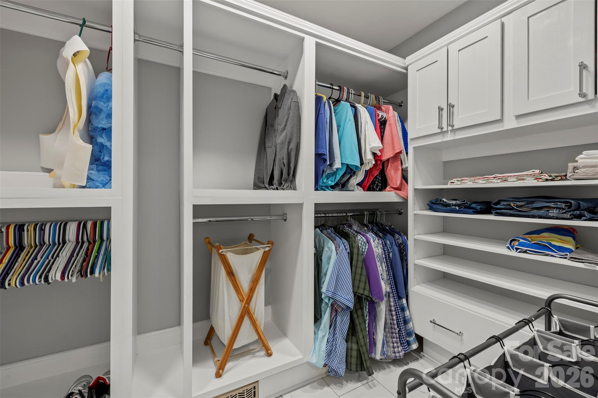 master closet with built ins - 7653 Juniper Lane, Denver