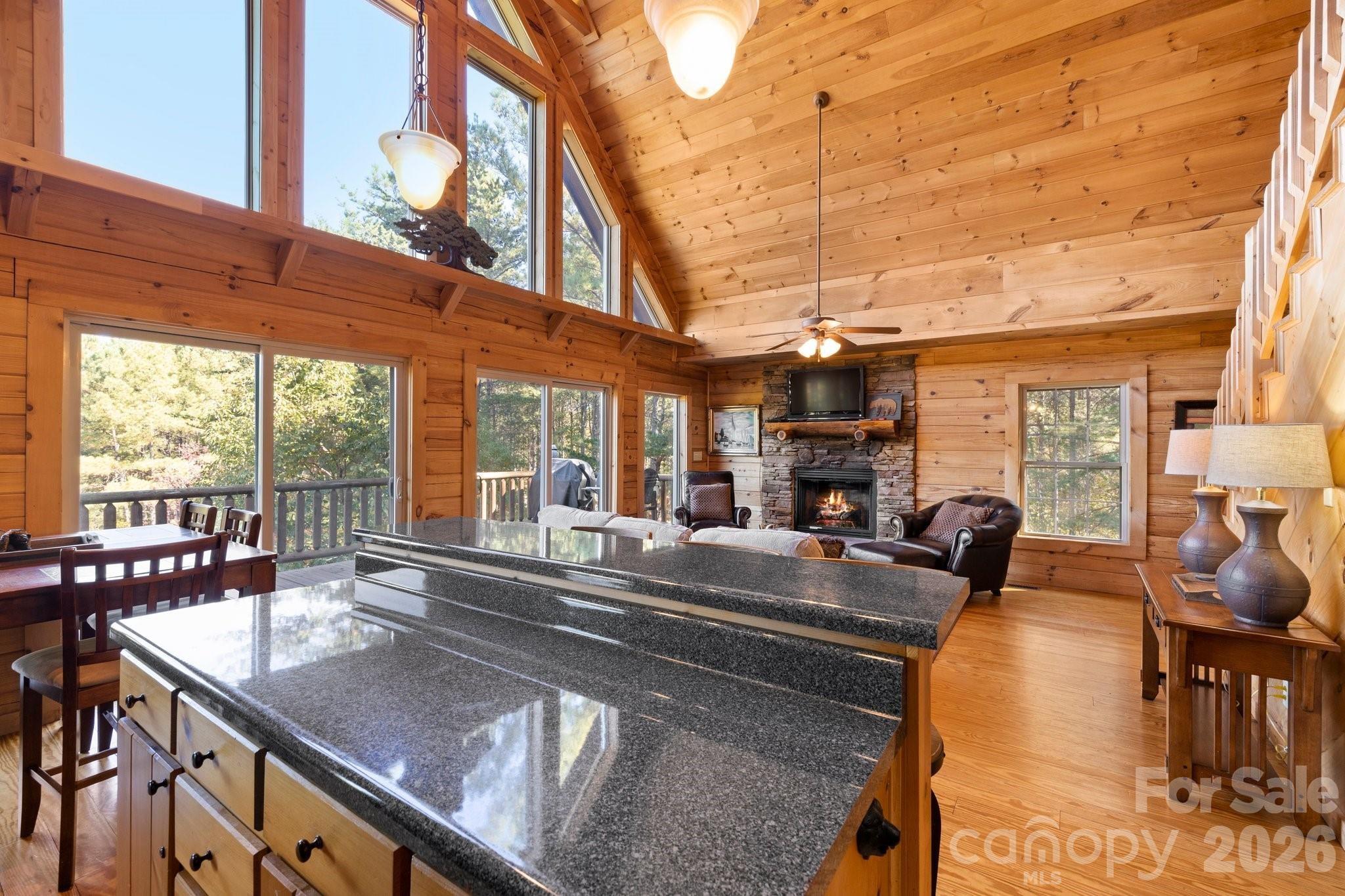 Inviting open kitchen and floor plan - 105 Palisade Drive, Mill Spring