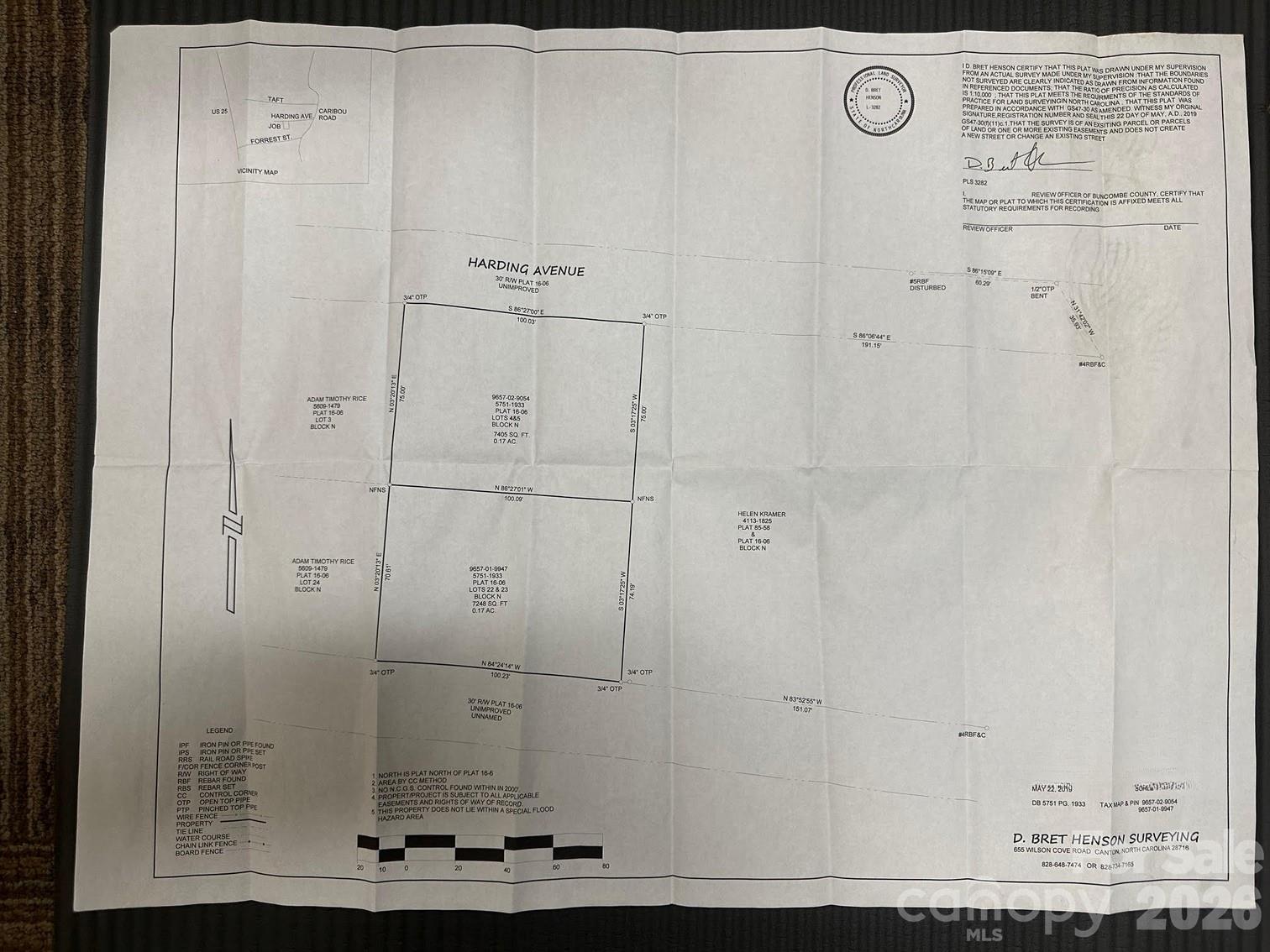 Survey Map - 99999 Caribou Road, Asheville