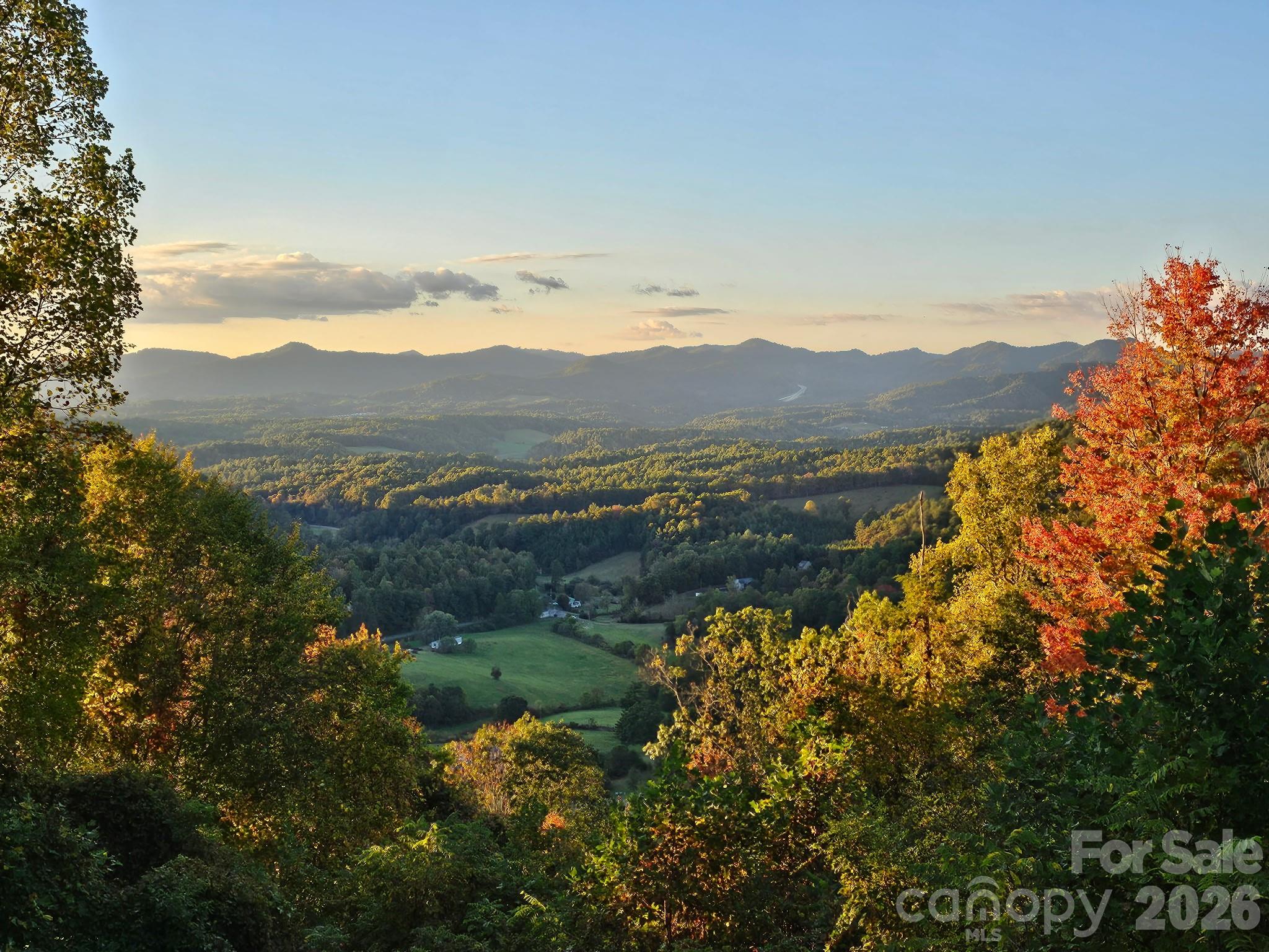 Fall seasonal view from deck - 350 Vista Point Drive, Weaverville