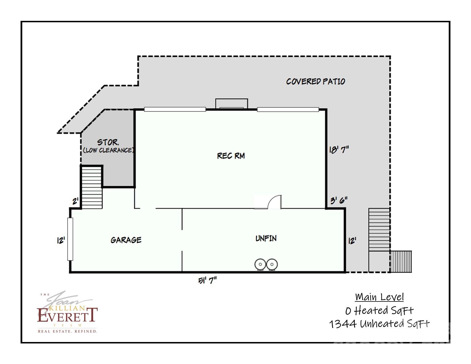 Floor Plan Main Level - 8346 Church Road, Taylorsville