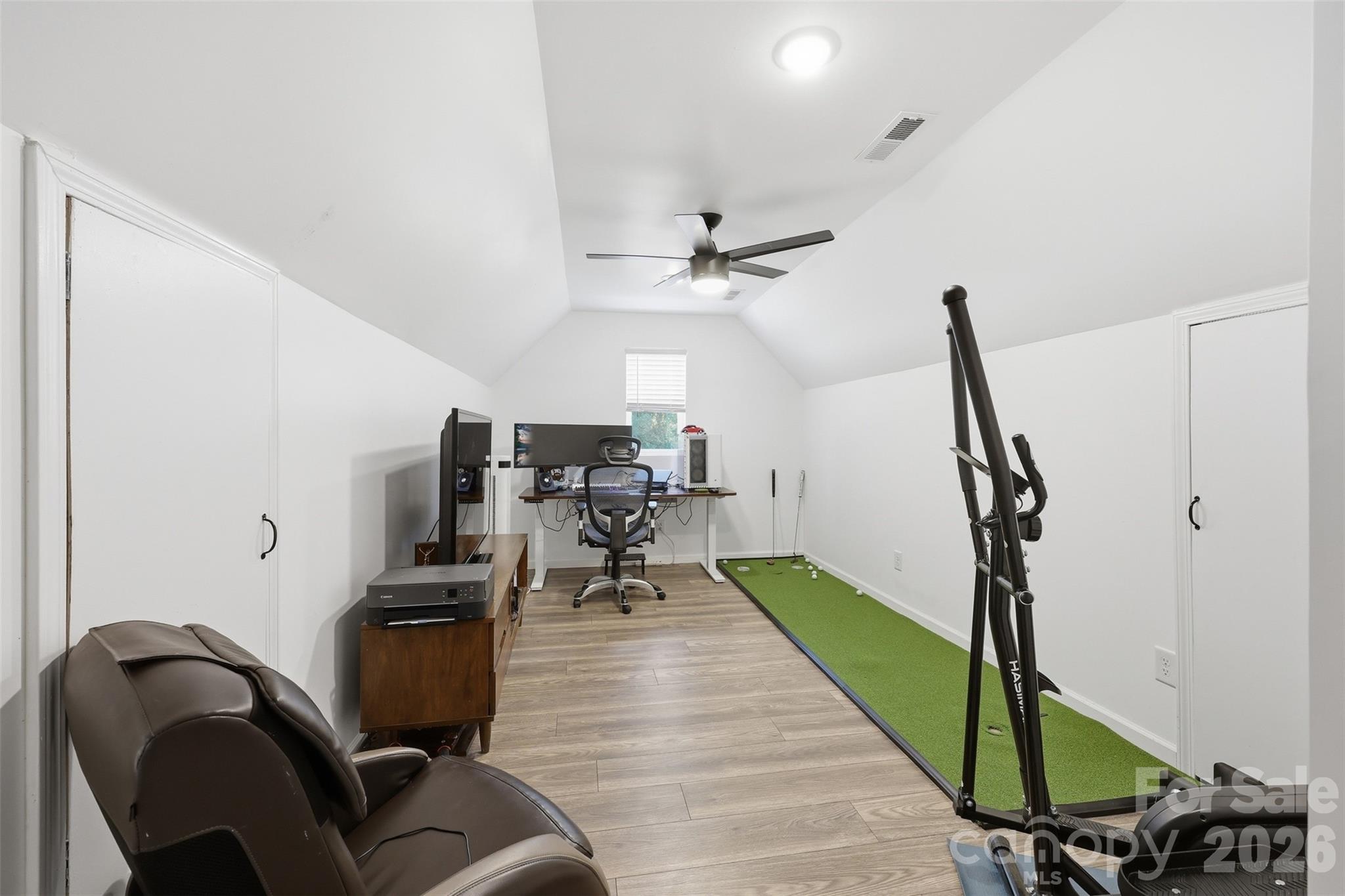 Flex space over the garage that was converted to an office. - 931 Cornelius Road, Mooresville