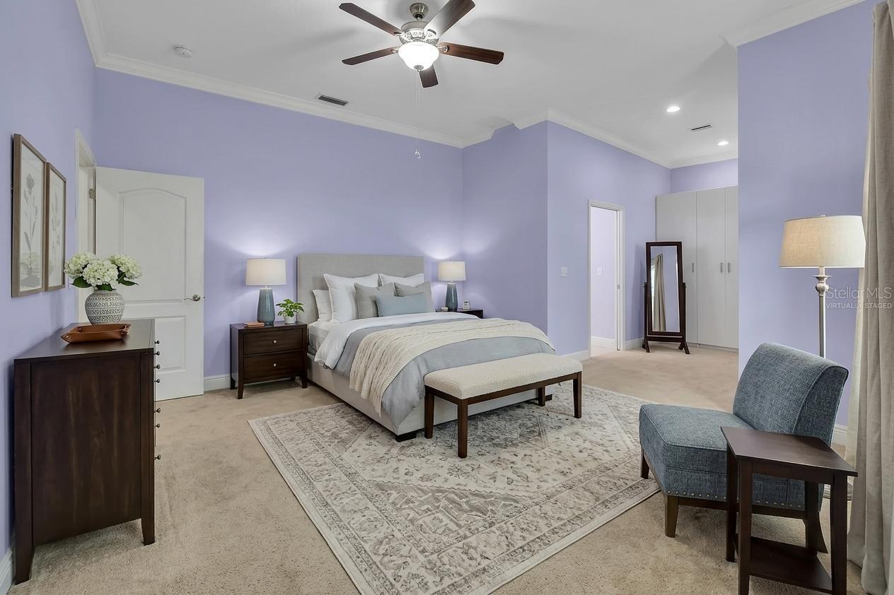 Virtually Staged Primary Suite - 2590 ERENA DR, NEW SMYRNA BEACH