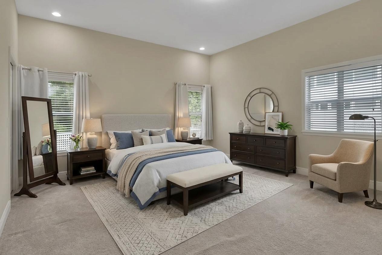 Virtually Staged Multi-gen Suite Bedroom - 2590 ERENA DR, NEW SMYRNA BEACH