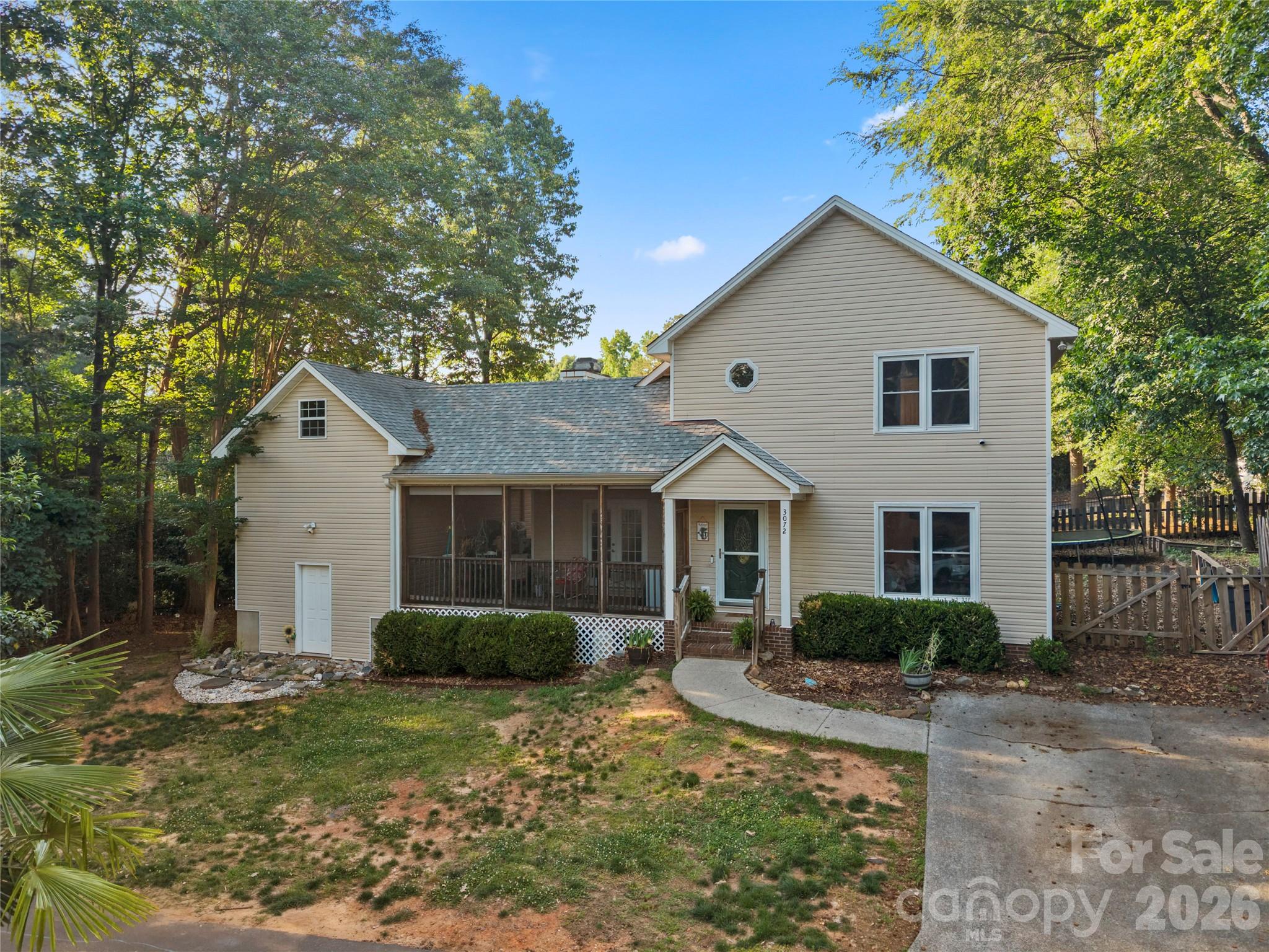 3072 Point Clear. Main home on the right apartment pictured with own entry way on left - 3072 Point Clear Drive, Tega Cay
