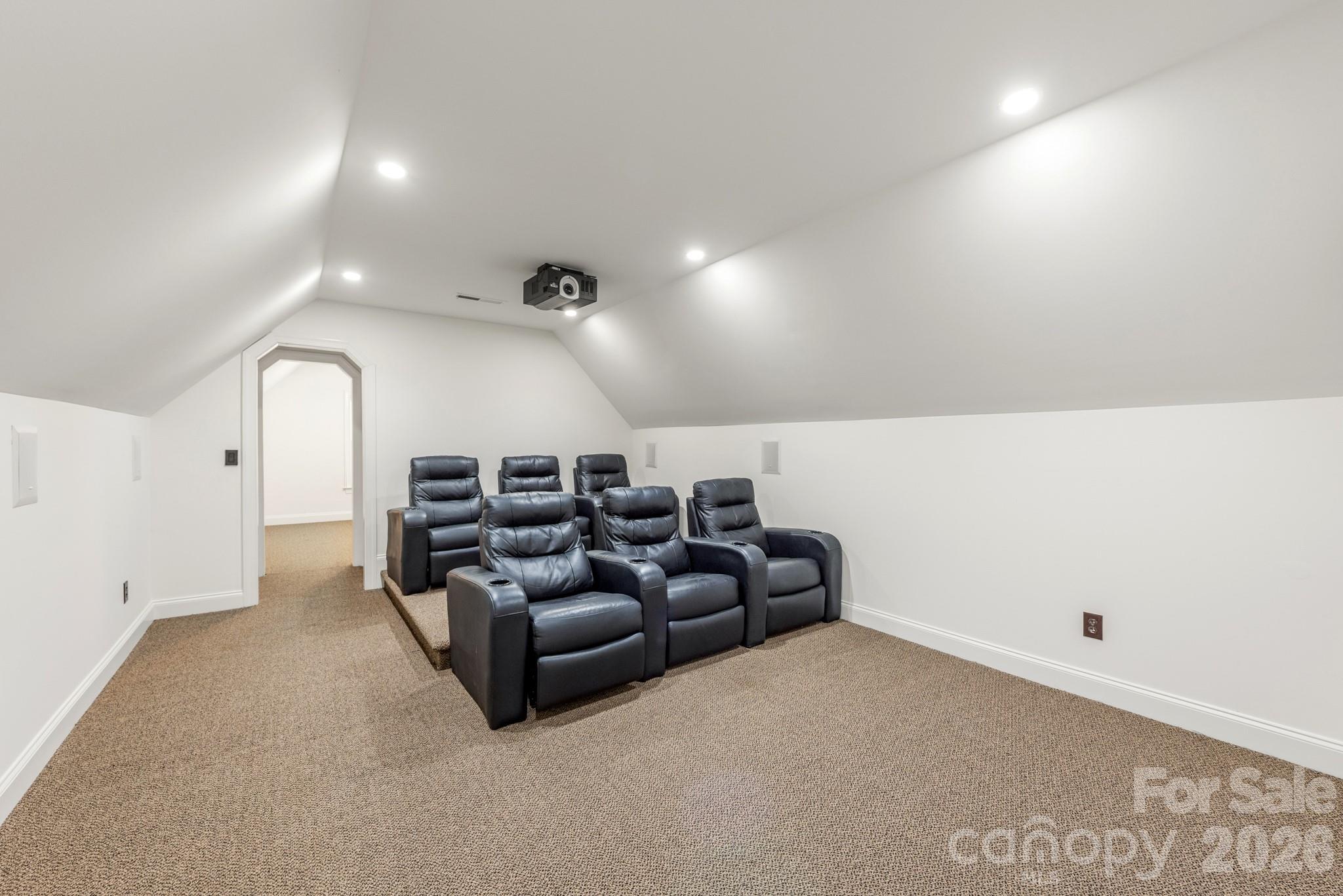 Theater Room above the garage. - 4709 Rockwood Drive, Waxhaw