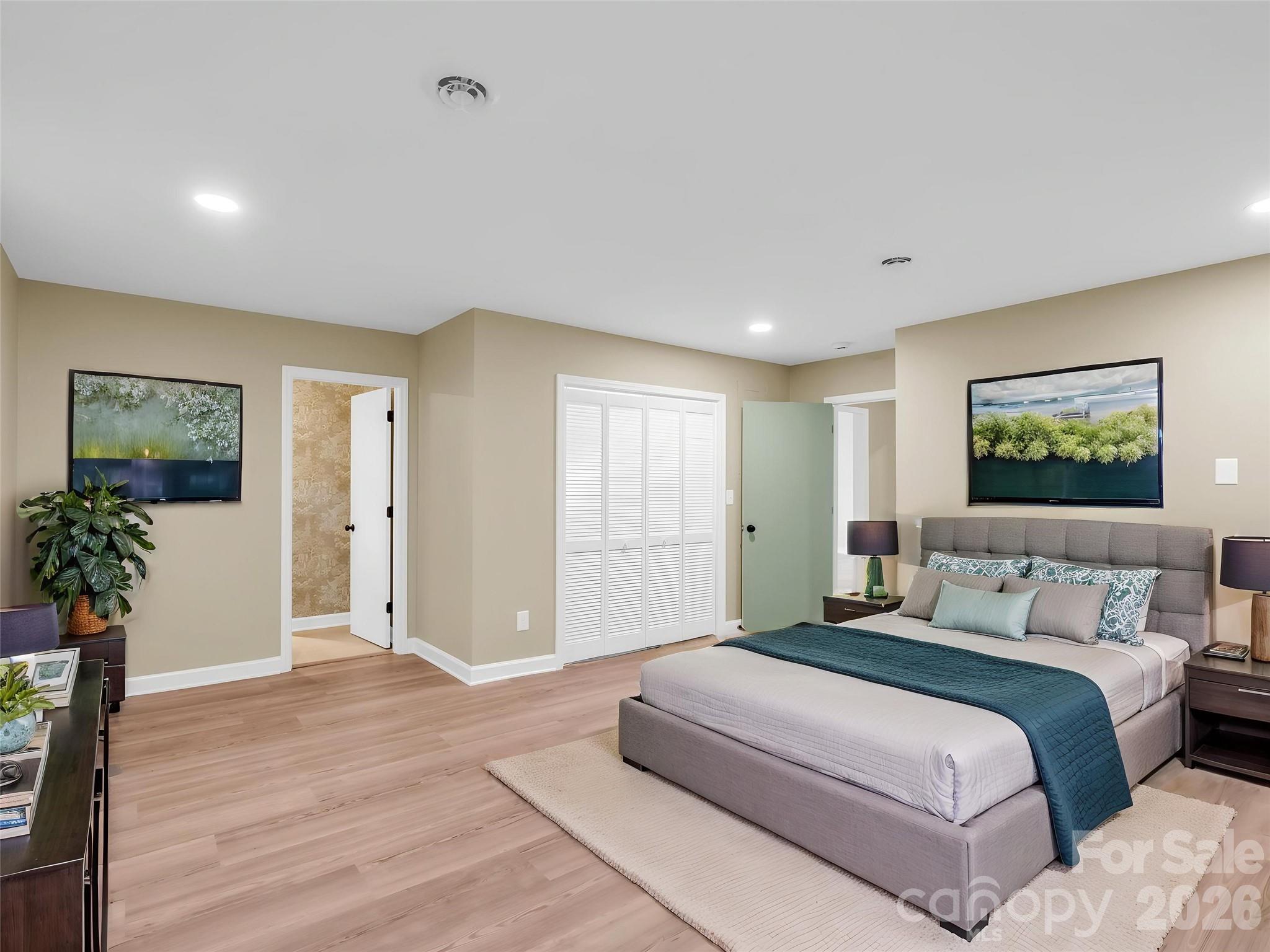 VIRTUALLY STAGED PRIMARY BEDROOM. - 44 Jervey Road, Tryon