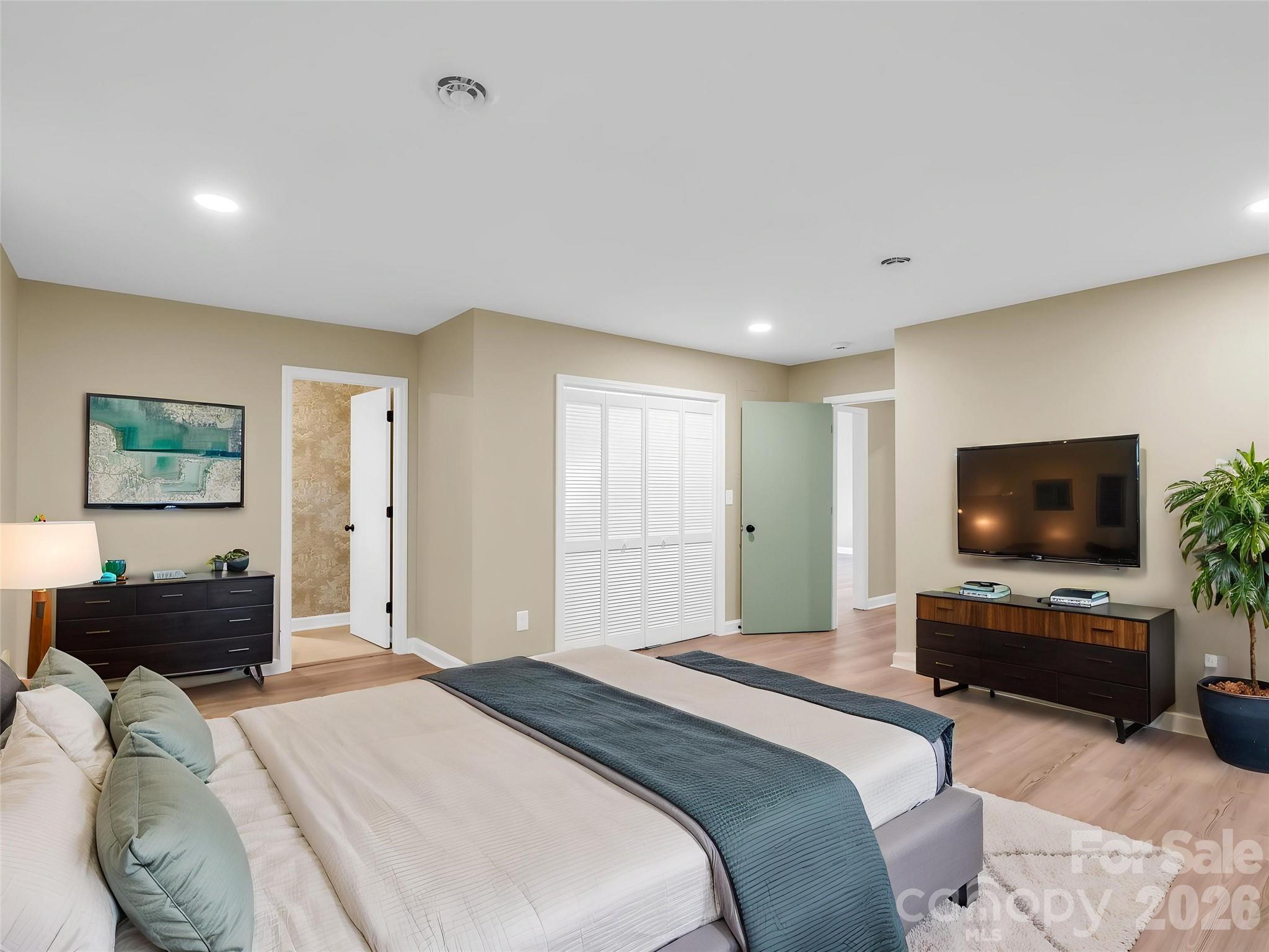 VIRTUALLY STAGED PRIMARY BEDROOM. - 44 Jervey Road, Tryon