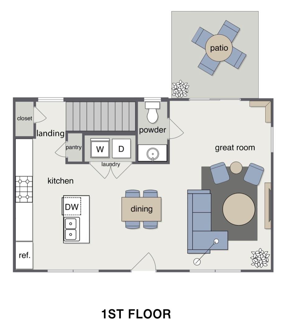 Main level floor plan - 209 James Street, Kannapolis