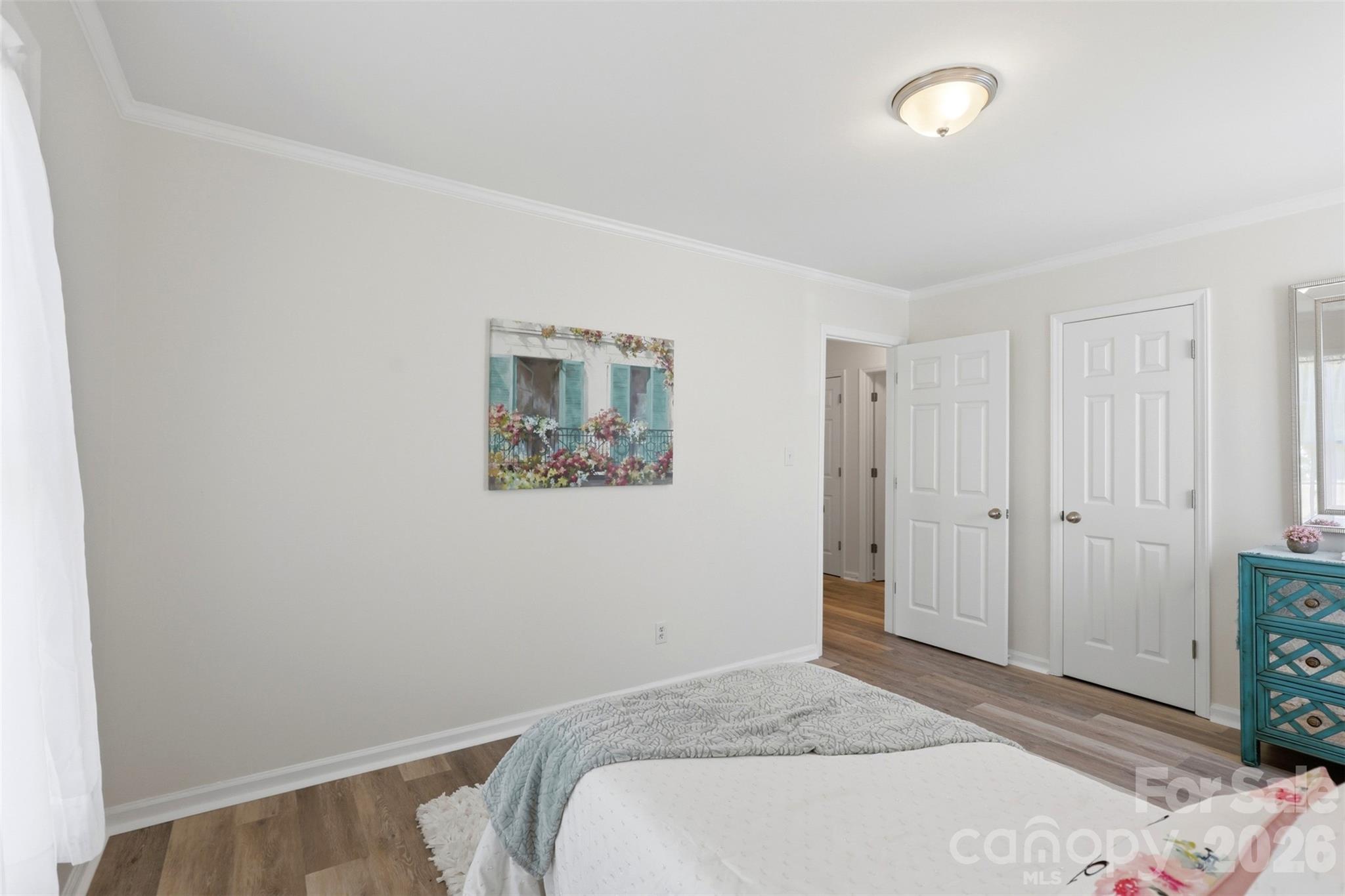 One of three bedrooms. This one can easily hold a queen bed! - 9624 Central Drive, Mint Hill