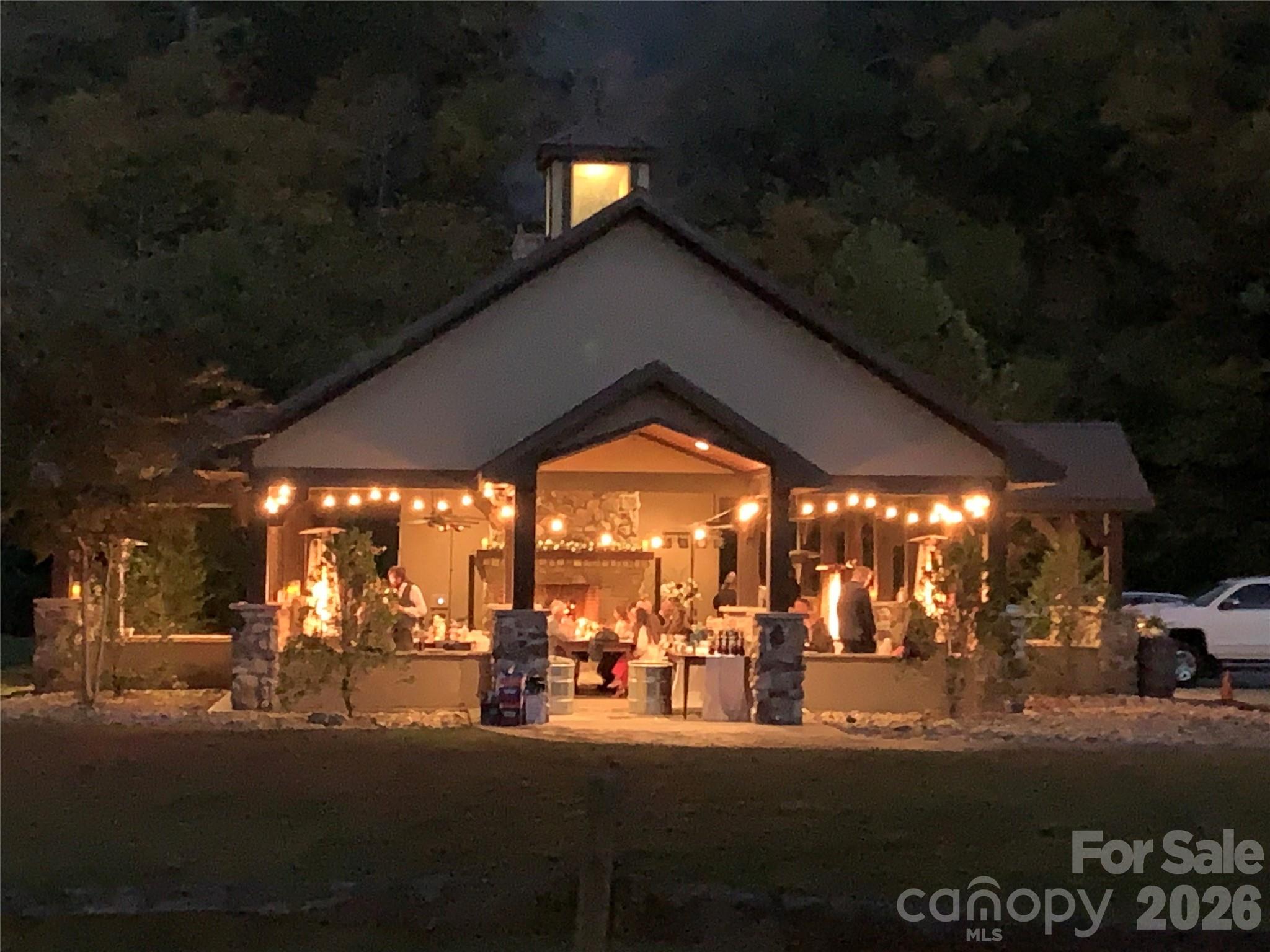 Owner's Pavilion at Night - 6749 Fire Crest Lane, Lenoir