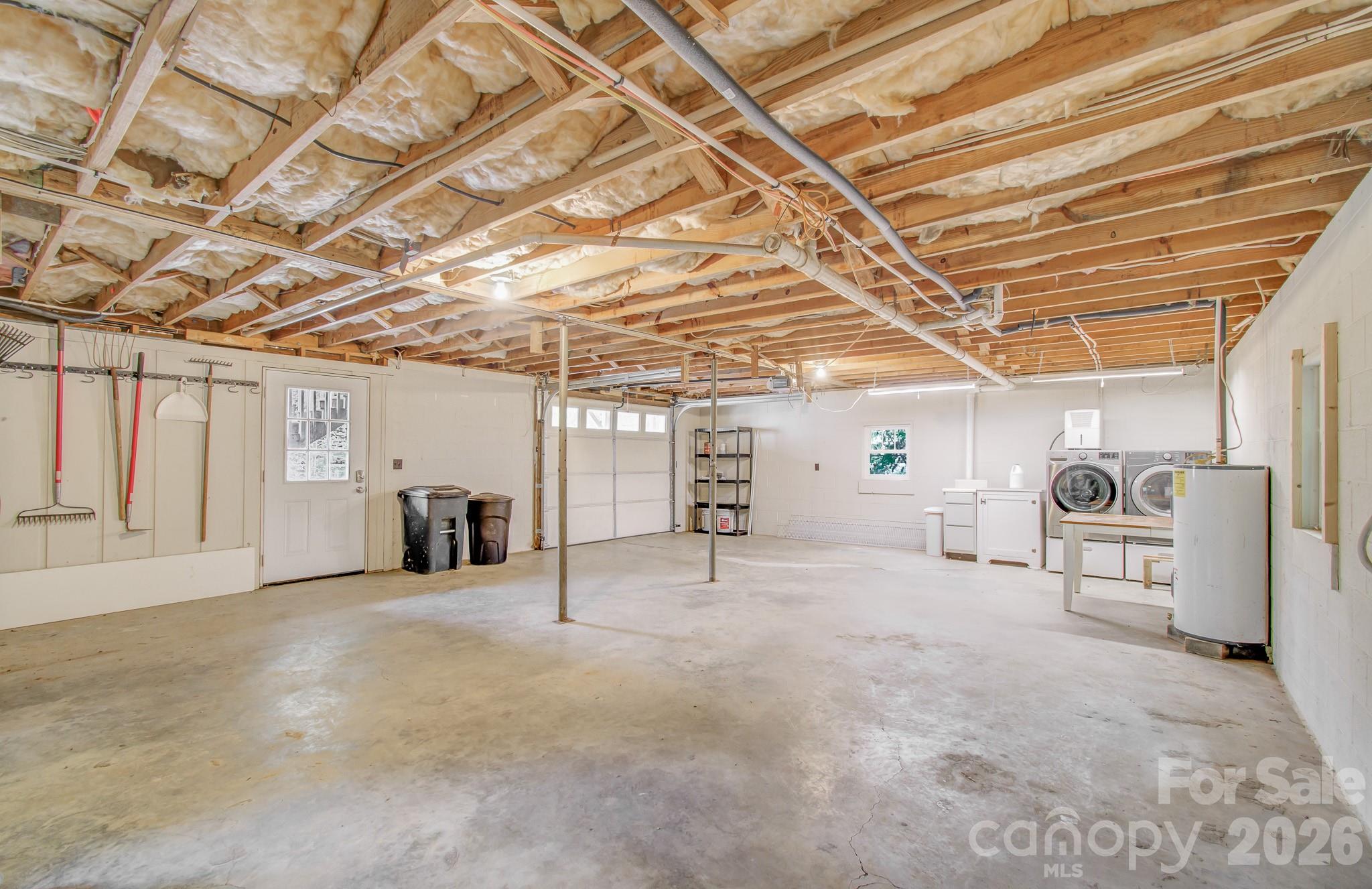 Garage/storage/laundry under second house - 180 Ellerslie Acre None, Hendersonville