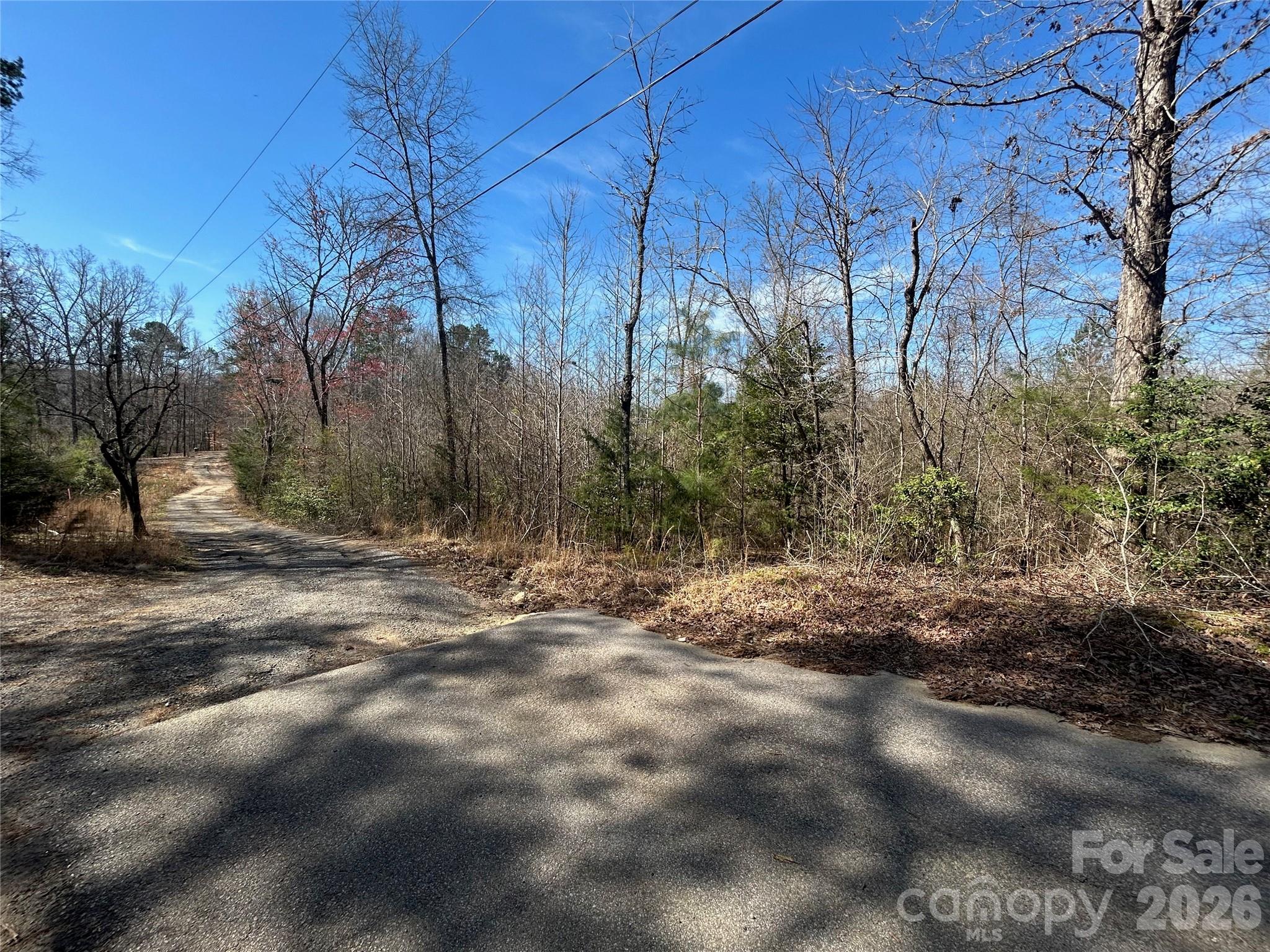 Pavement ends, gravel road on John Short - TBD Green Pond Road, Indian Land