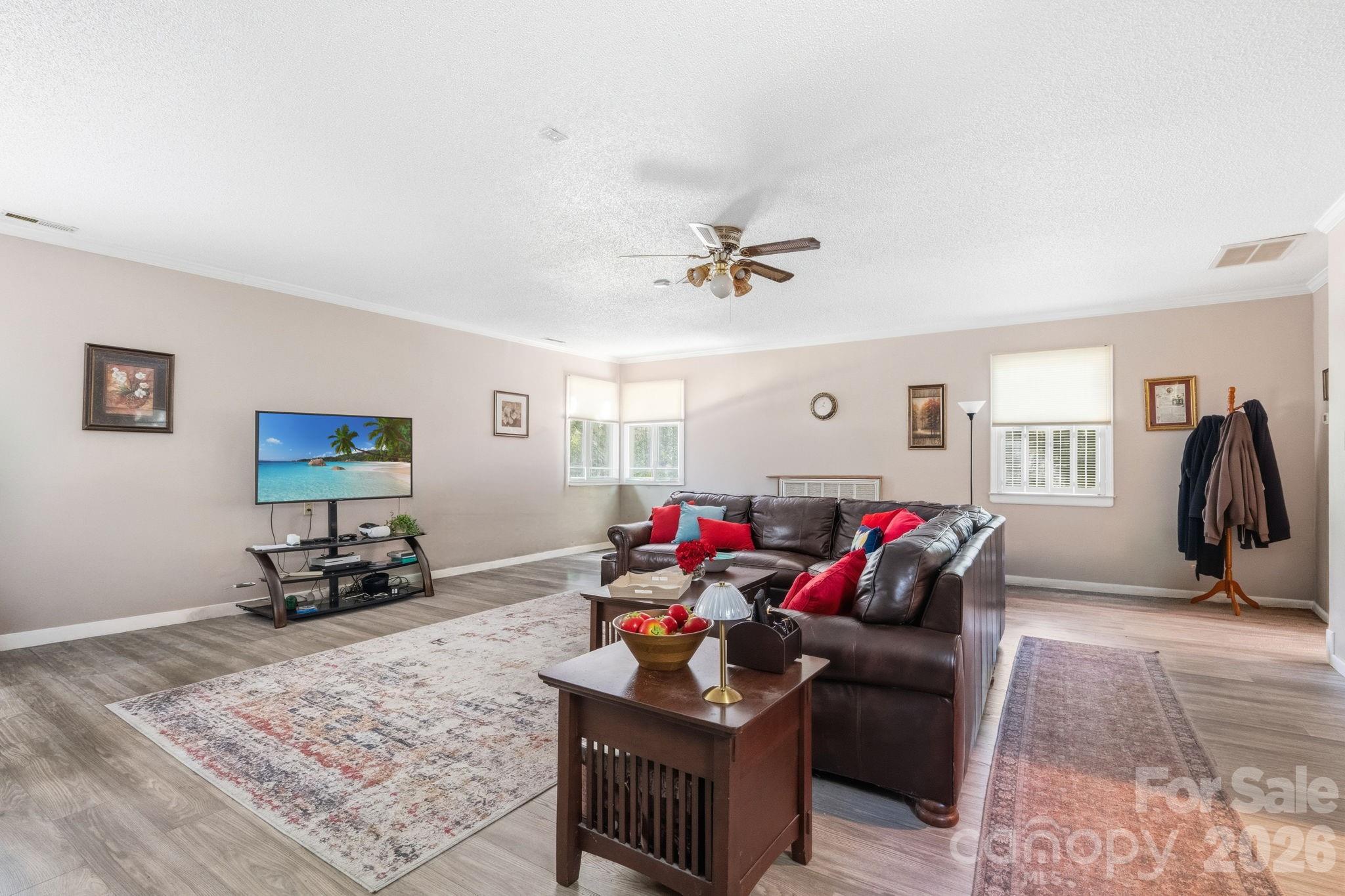 Family Room Main without the boxes for you to visualize potential of room - 1775 Apple Tree Lane, Fort Mill