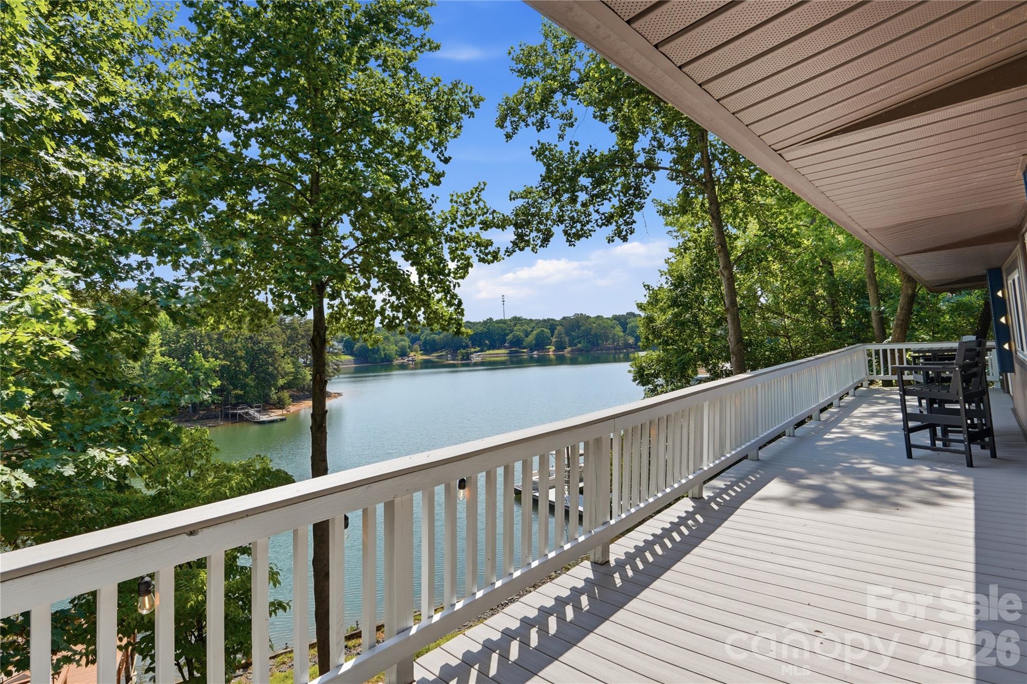 Take in the glorious lake views from your spacious partially covered deck - 1113 Palmyra Drive, Tega Cay