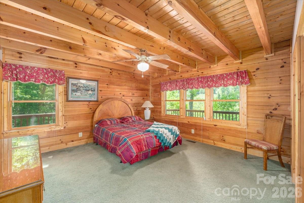 Spacious Primary bedroom. - 235 Timucua Trail, Waynesville