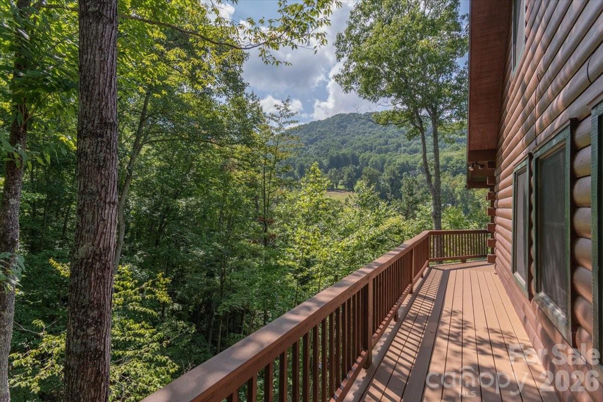 Side upper deck. - 235 Timucua Trail, Waynesville