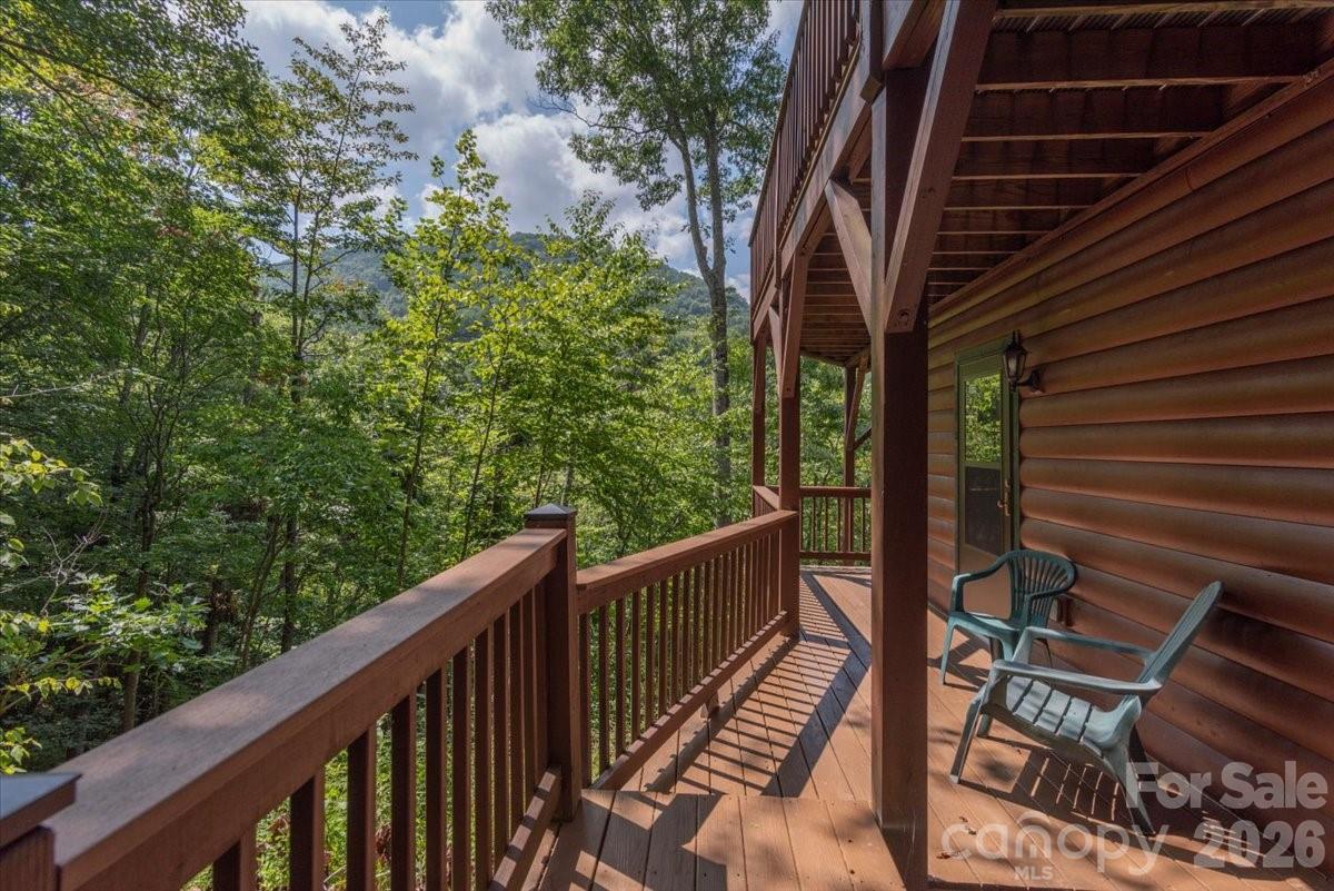 Lower deck, apartment entrance. - 235 Timucua Trail, Waynesville