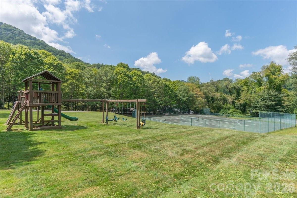 Community playground, tennis and pickleball courts. - 235 Timucua Trail, Waynesville