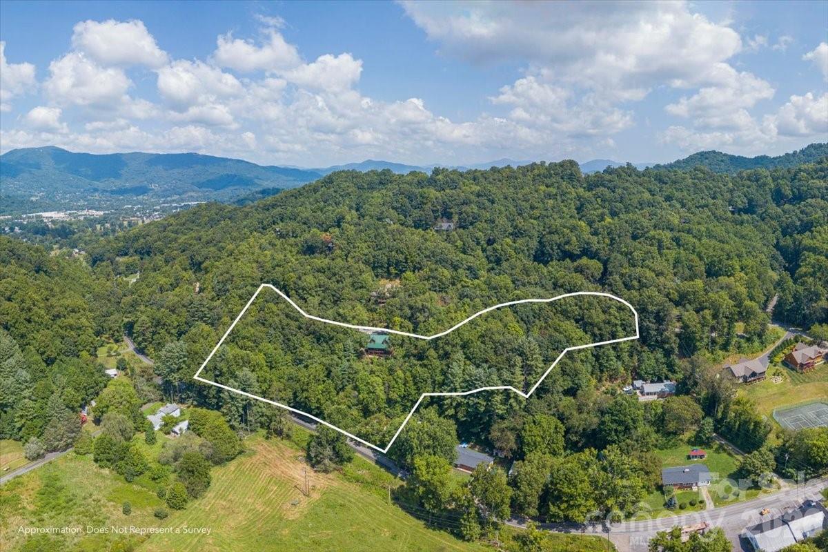 Three lots 3.66 acres. Lot lines for visual purposes only. Not a survey. - 235 Timucua Trail, Waynesville