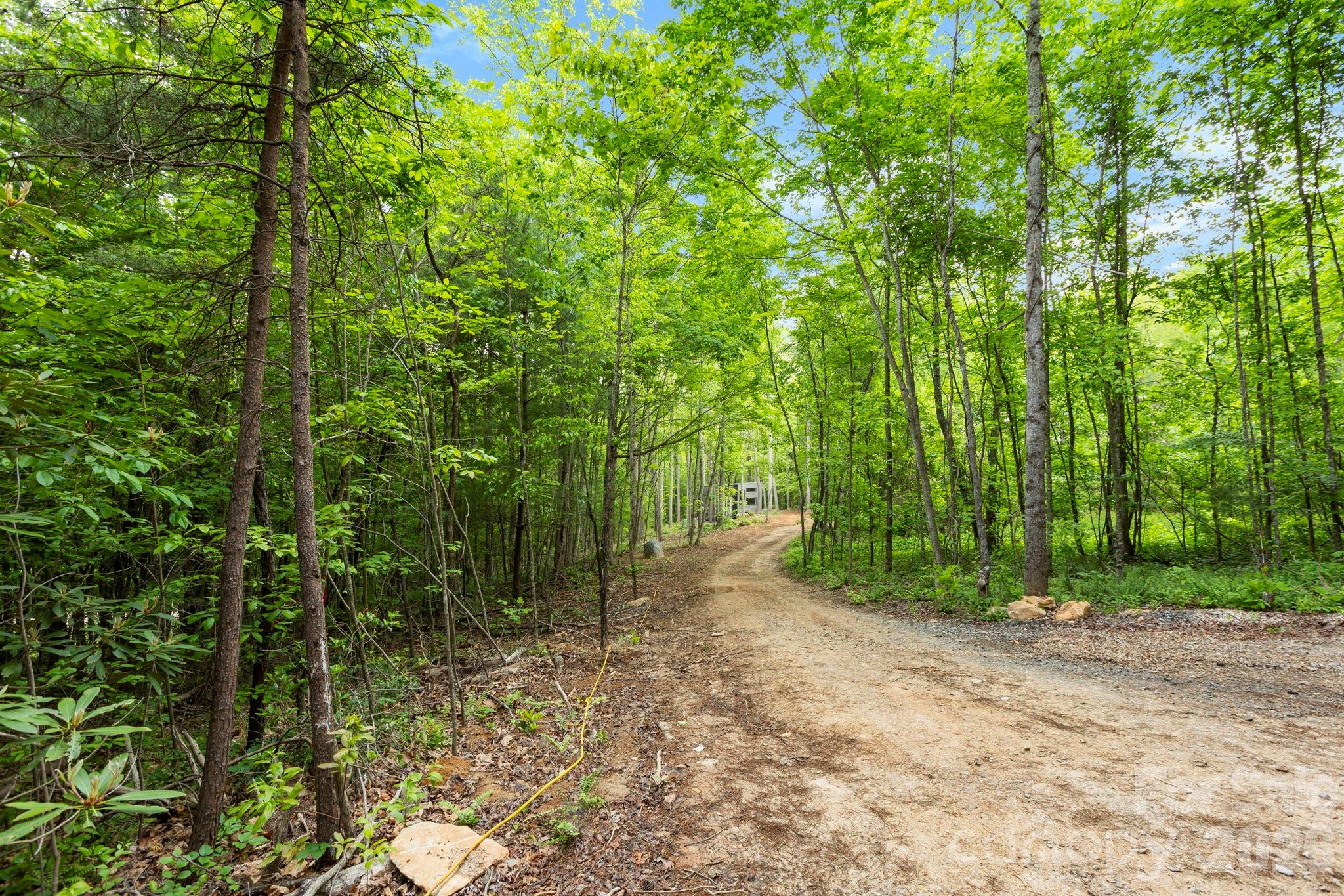 Driveway to currently Prepped Gravel Pads for 5 Tiny Homes or Utilize Land & Utilities for 5 Bedroom Custom Home Track A - 108 High Top Mountain Road, Leicester