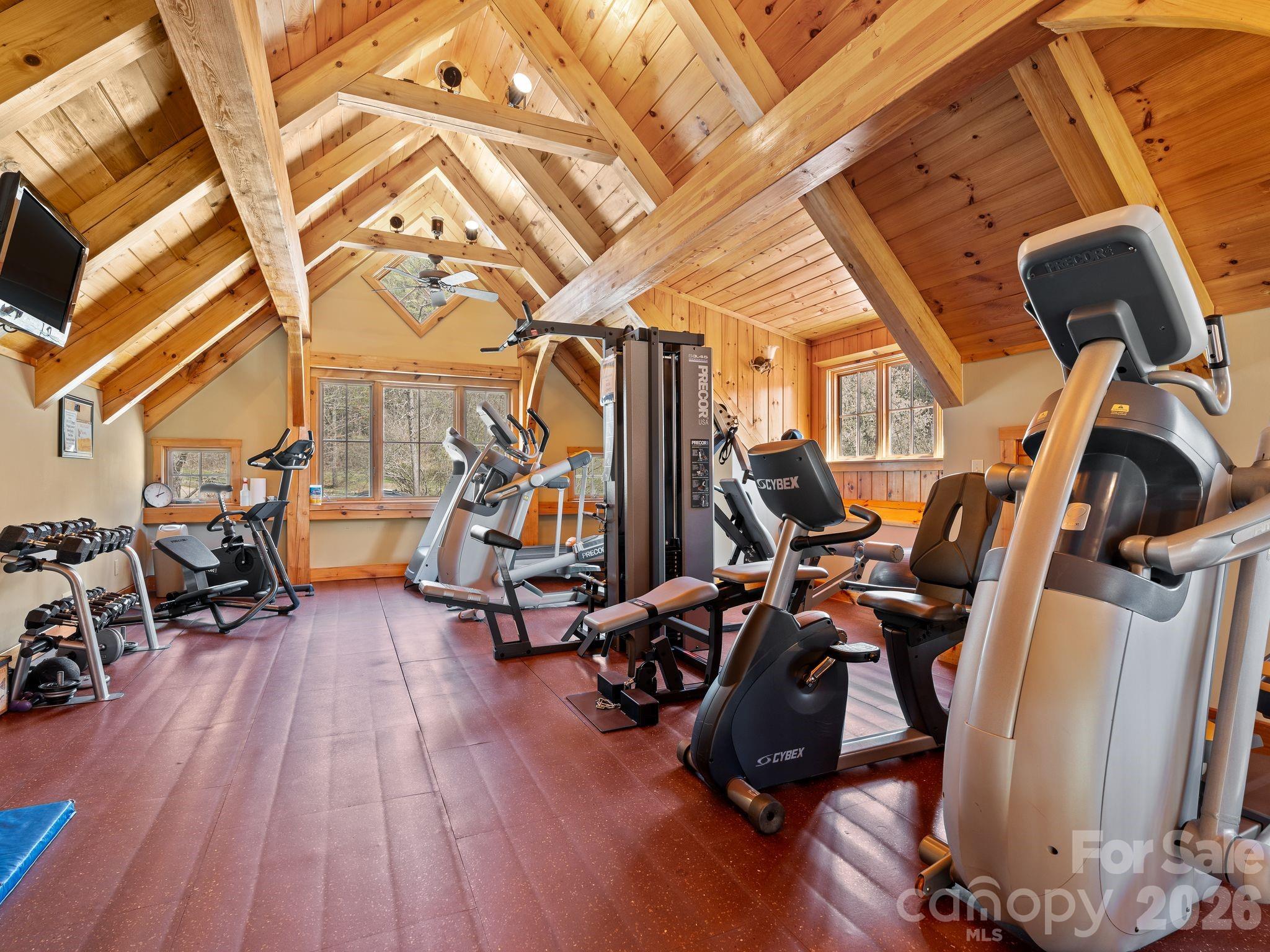 Community Lodge/Club House with Fitness Area - 1034 Oleta Mill Trail, Hendersonville