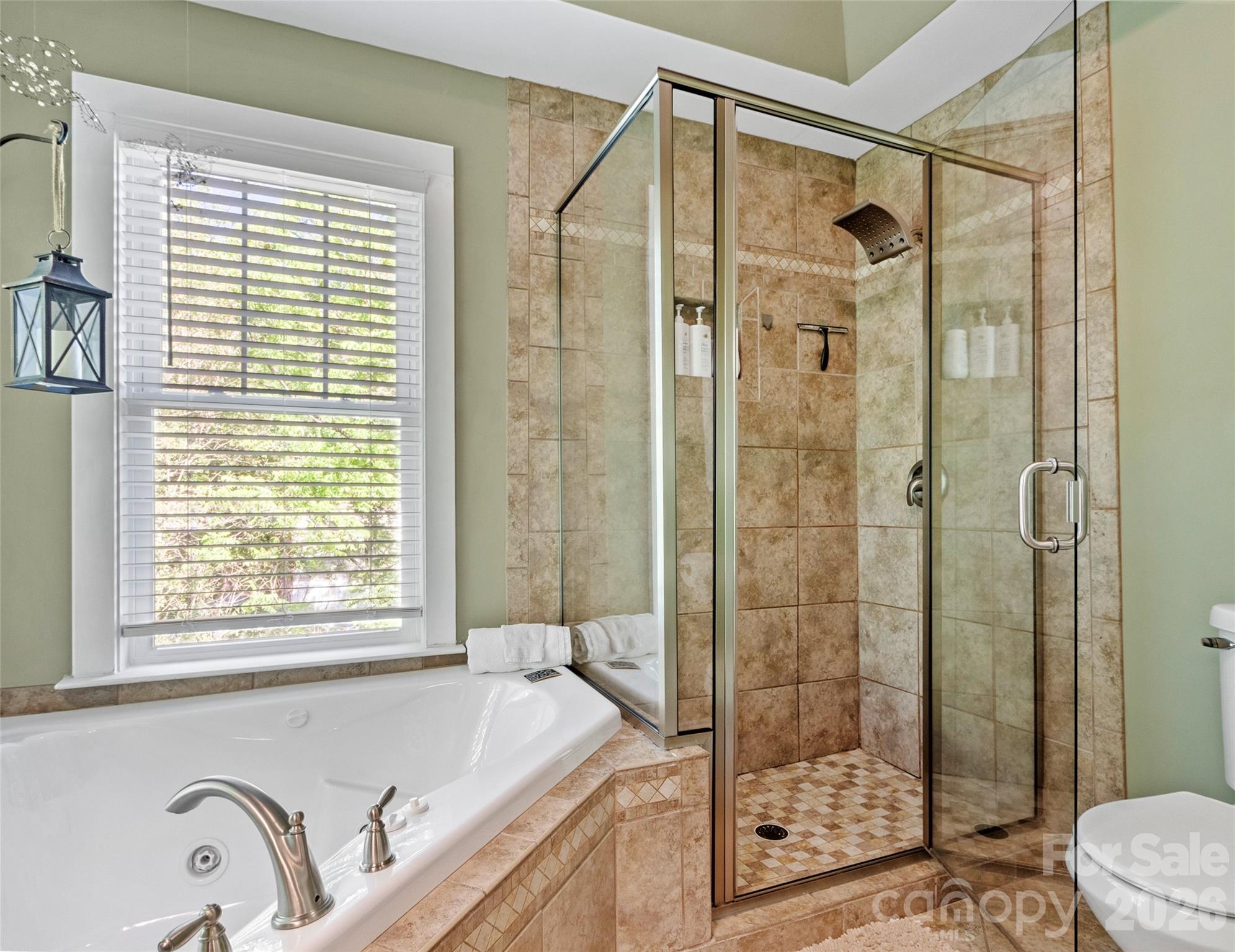 Tile and glass freestanding shower - 5 Fieldtop Lane, Arden