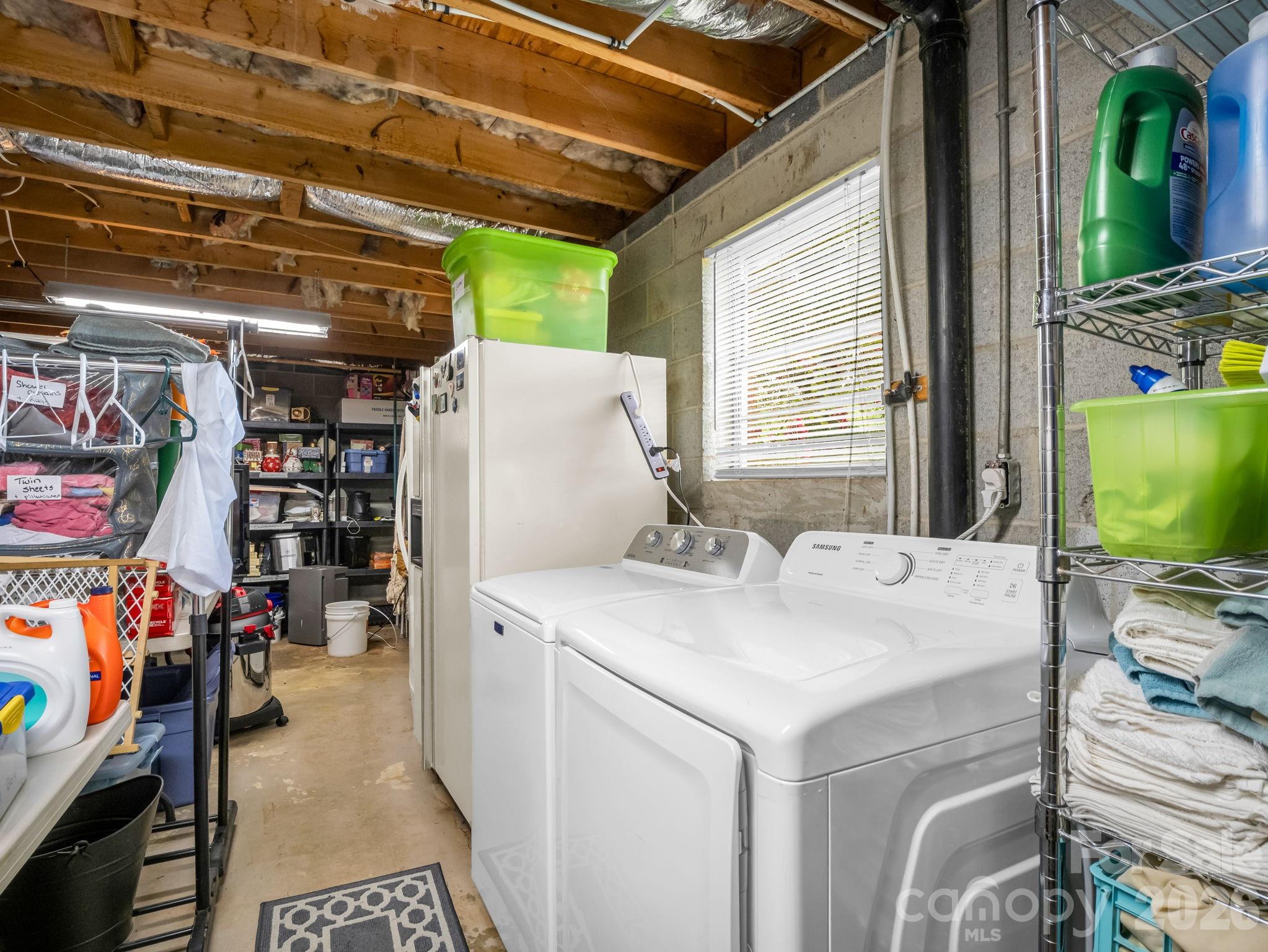Basement washer & dryer - 72 & 90 McEntire Road, Tryon