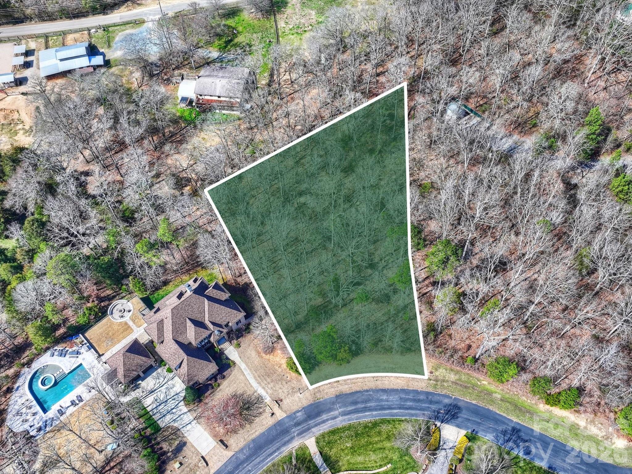 Homesite #14 - .82 acre wooded, private basement lot - 7316 Barrington Ridge Drive, Fort Mill
