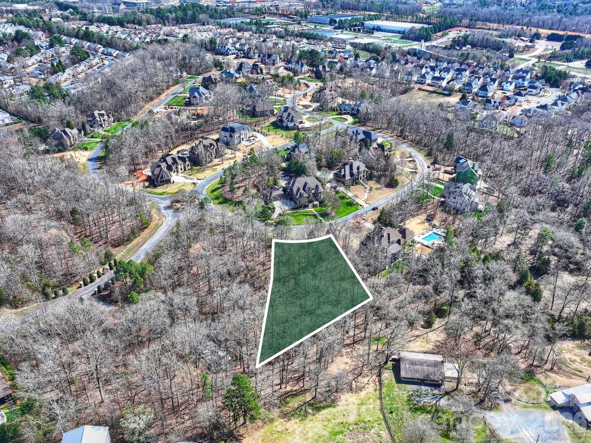 Homesite #14 - .82 acre wooded, private basement lot - 7316 Barrington Ridge Drive, Fort Mill