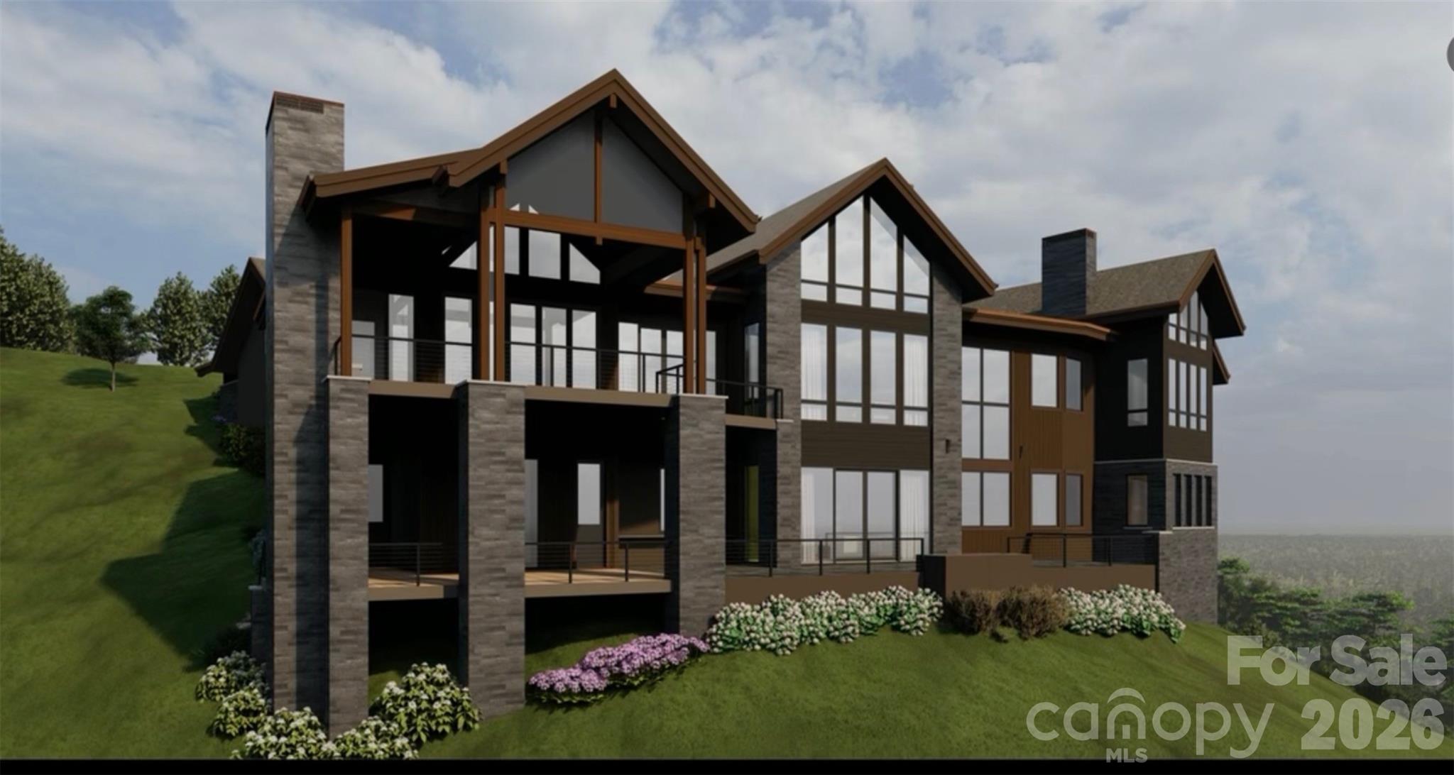 Rendering of rear of home - 16 Ridge Pine Trail, Arden