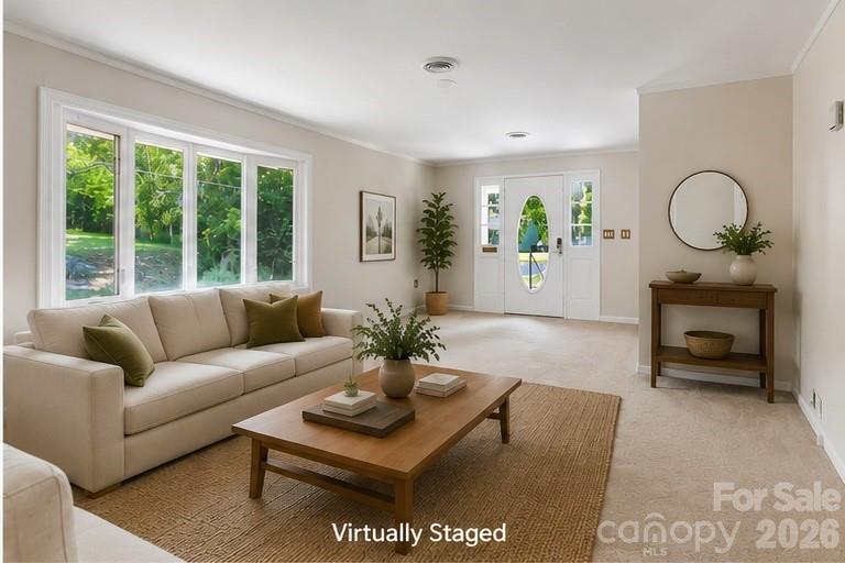 Virtually Stage Living room - 100 Kilpatrick Street, Brevard