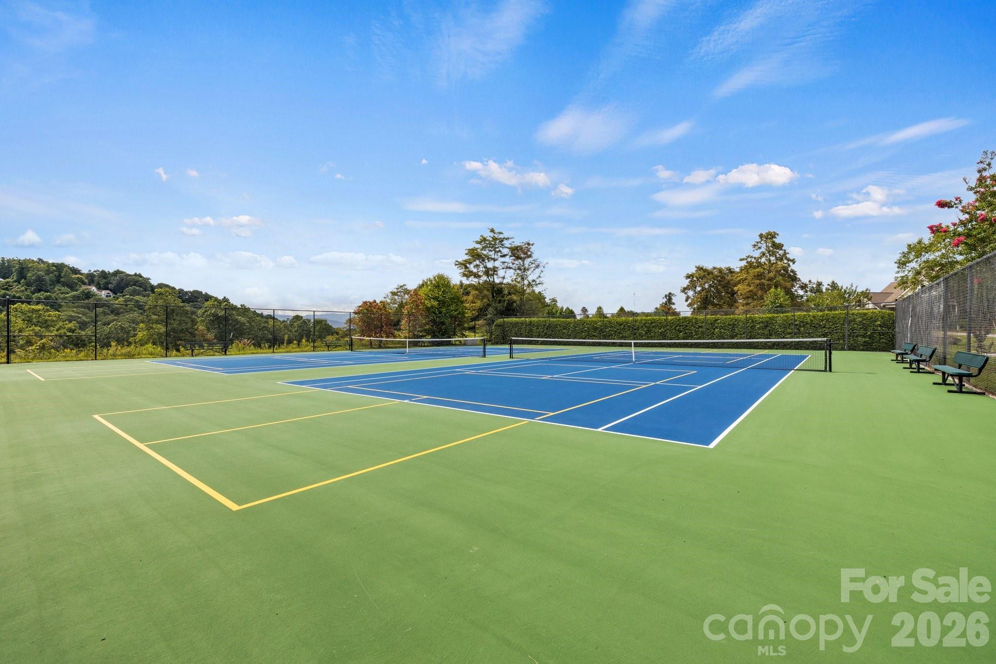 Tennis Courts - 606 Carriage Commons Drive, Hendersonville