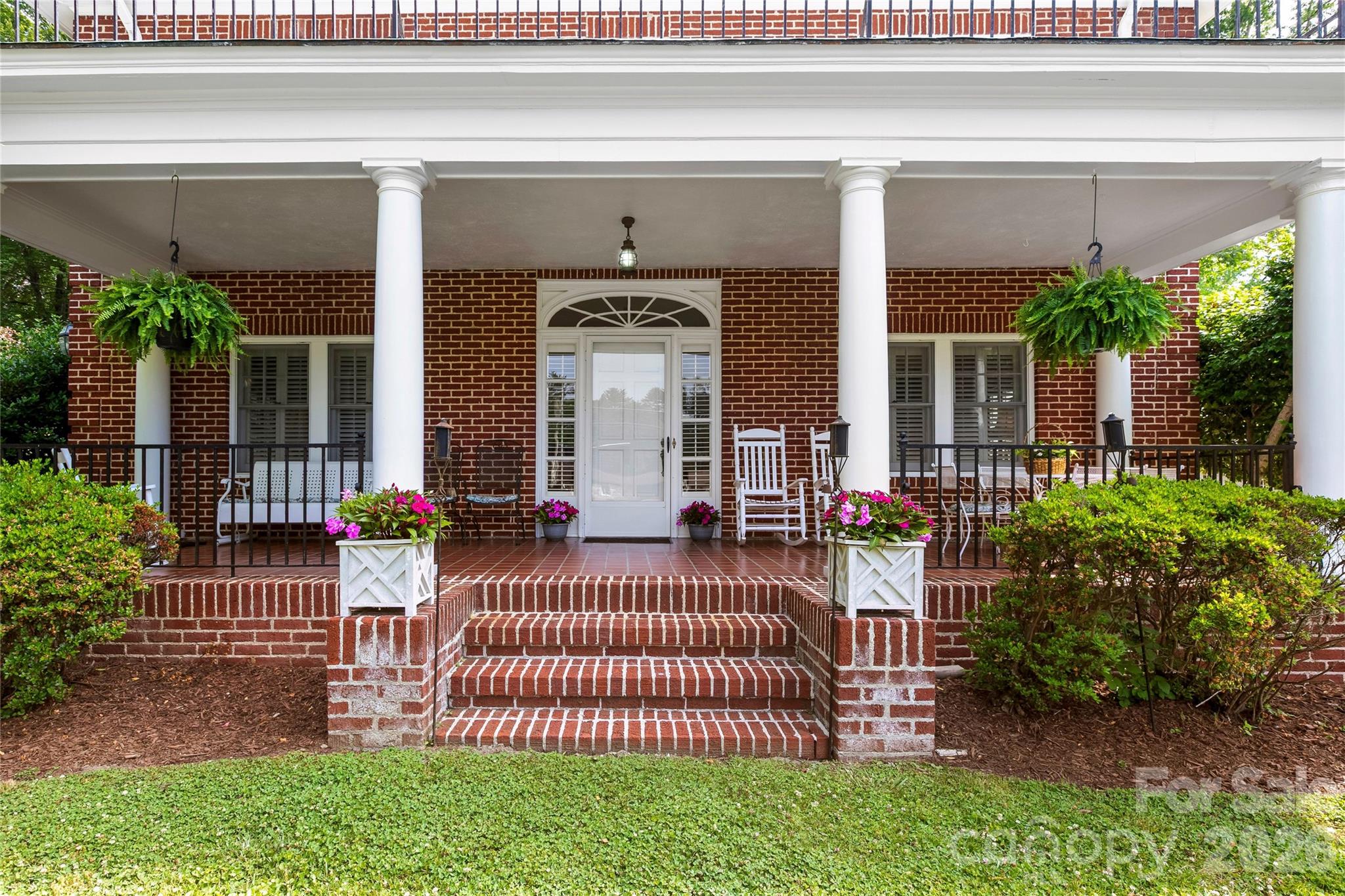 Front porch stairs - 1518 Greenville Highway, Hendersonville