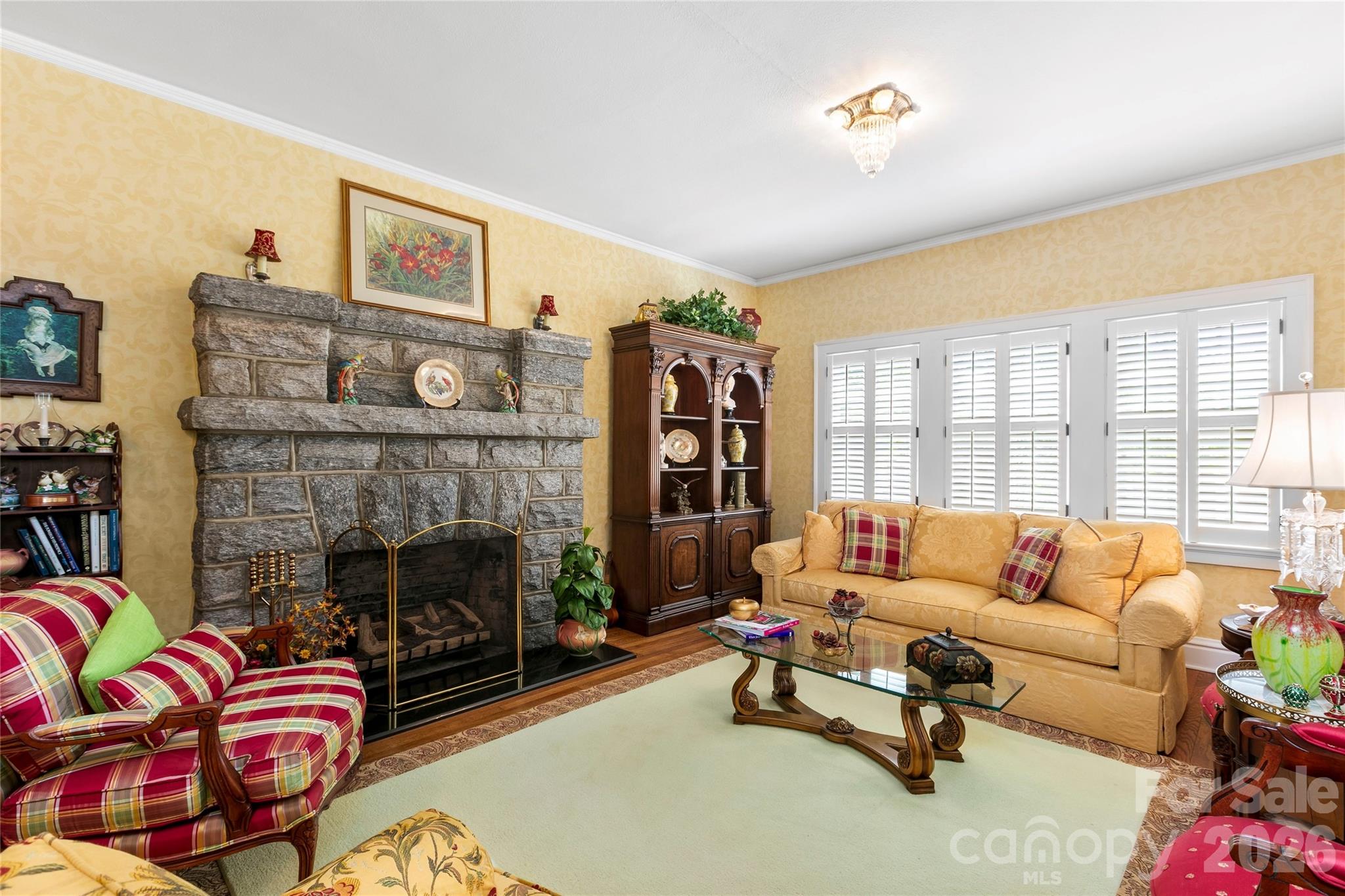 Another view of living room - 1518 Greenville Highway, Hendersonville