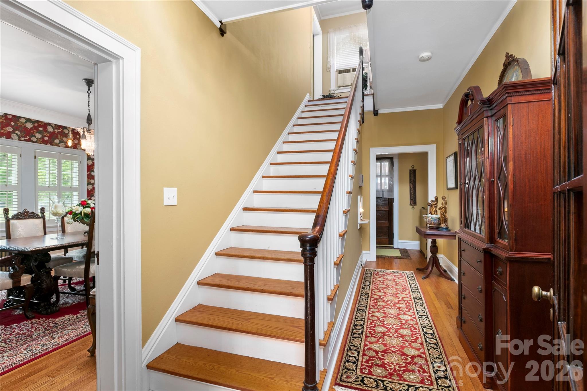 Staircase to upper level - 1518 Greenville Highway, Hendersonville