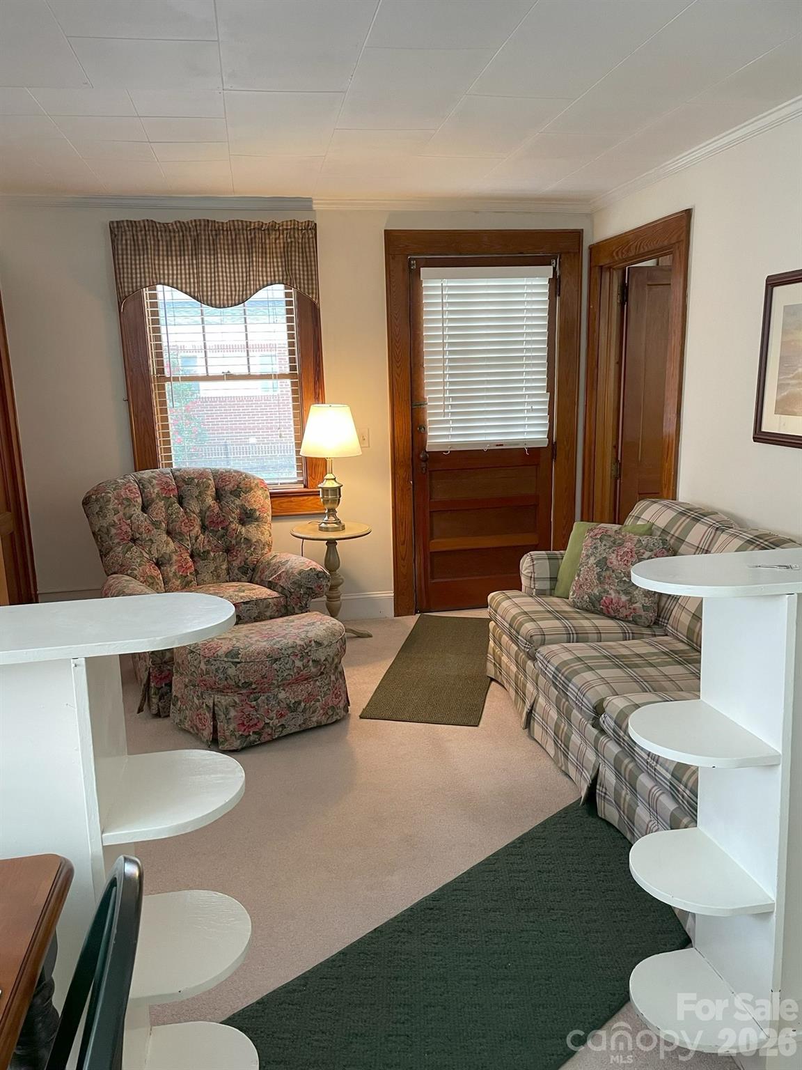 Living room of one apartment - 1518 Greenville Highway, Hendersonville