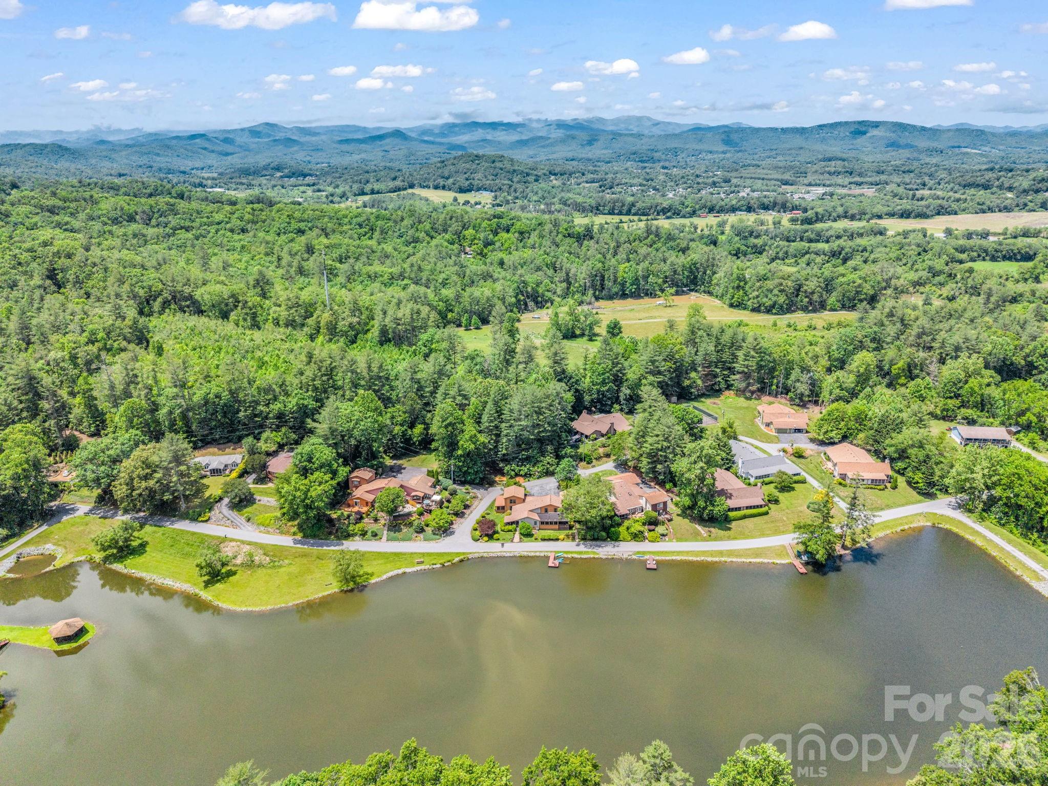 Aerial view of Willow Lake - 117 Willow Way, Hendersonville