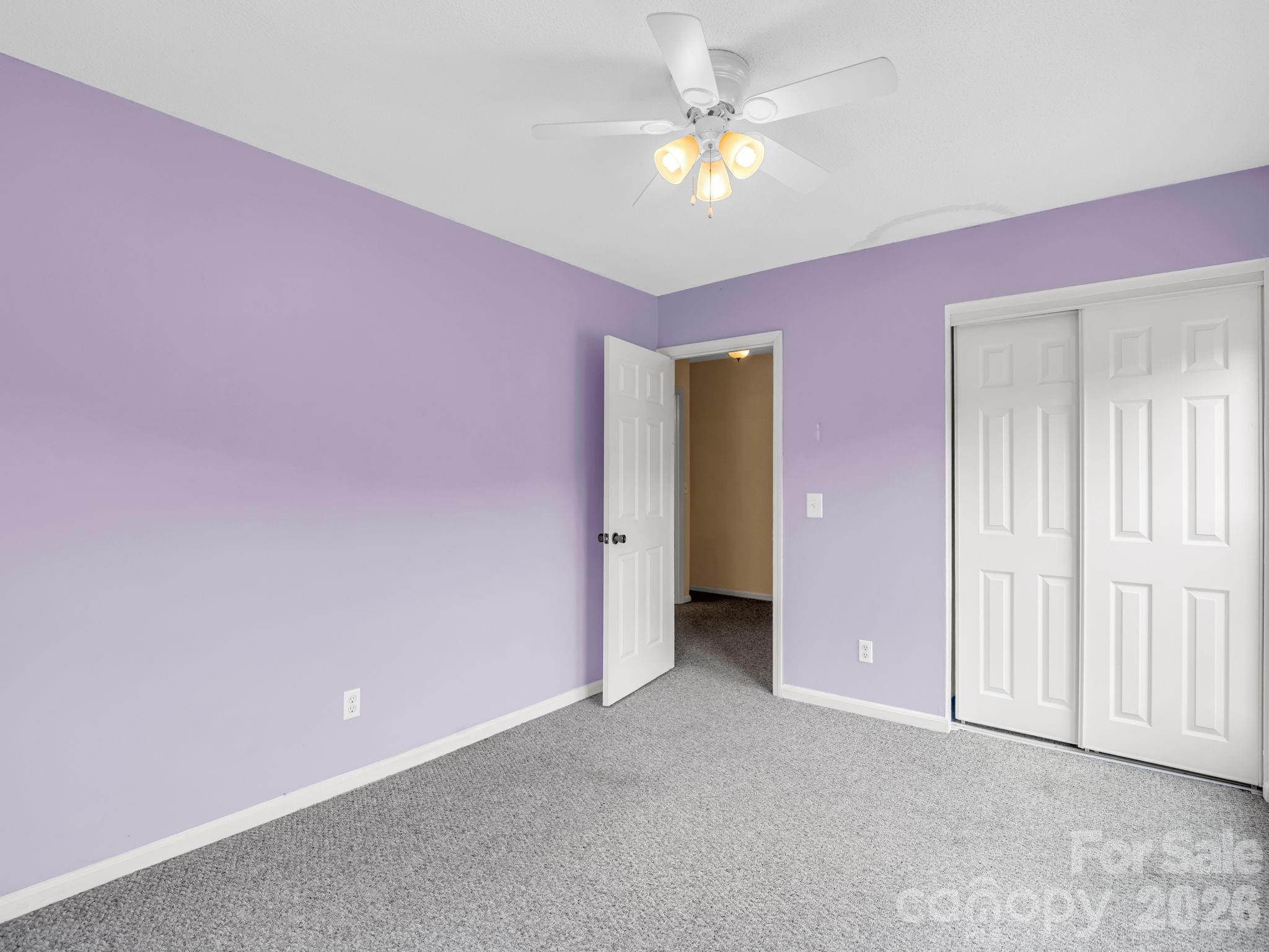 Primary bedroom offers minisplit and fan - 117 Willow Way, Hendersonville